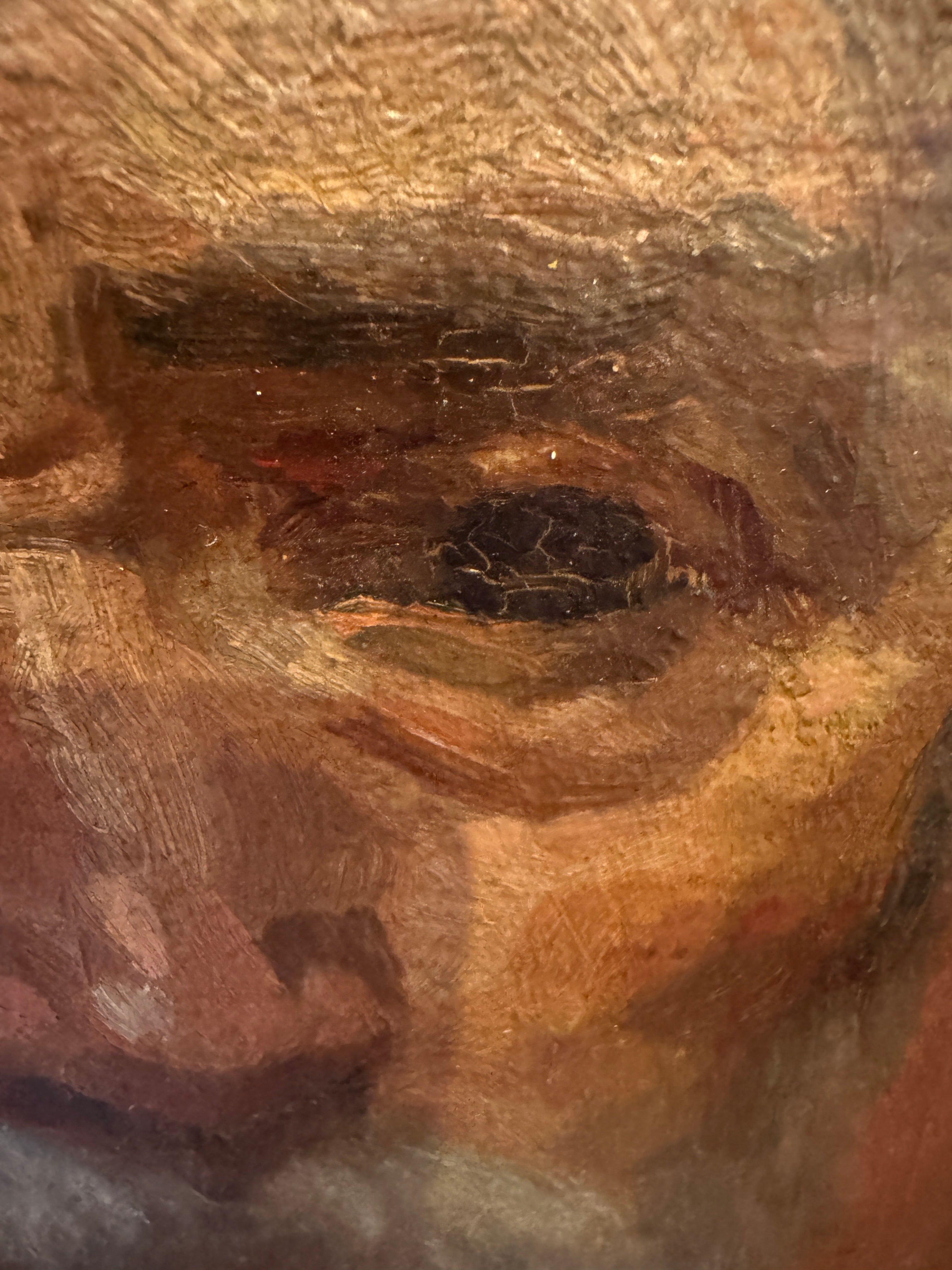 AW610: : James Ormsbee Chapin C 1912 Portrait of a Man Antwerp Royal Academy Oil on Canvas