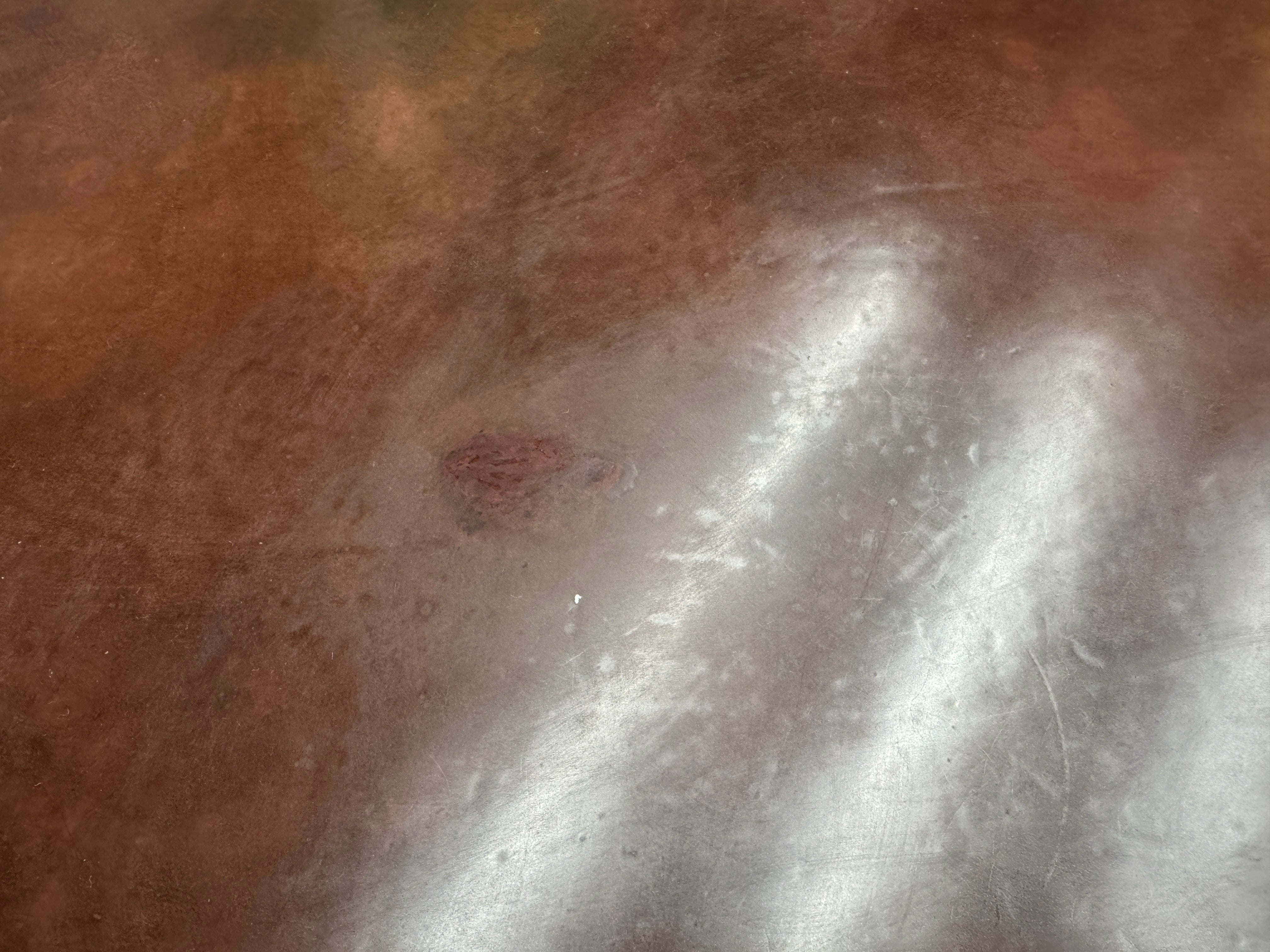 AF1-071:  Vintage Mid 20th Century Directoire Style Game Table w/ Leather Top