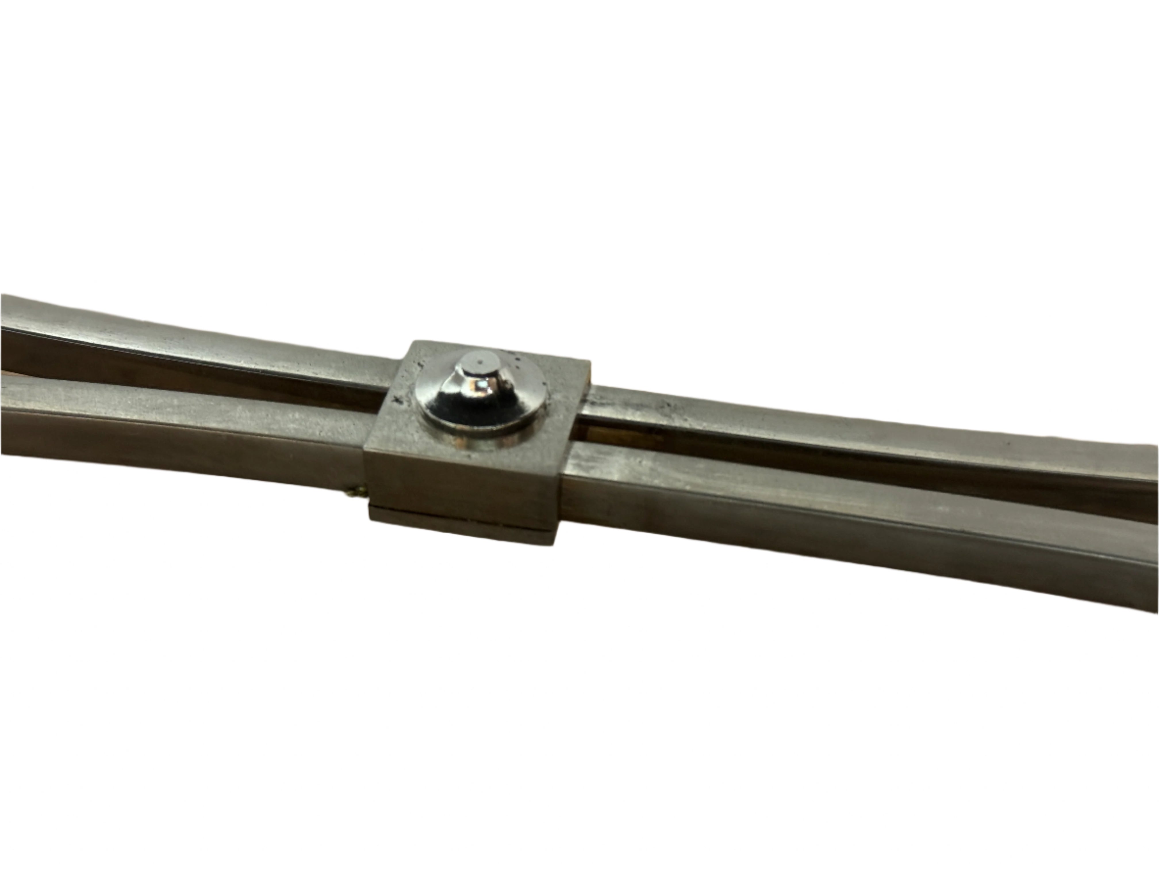 Mid Century Mirrored Glass Top Nickel Plated Brass Cocktail Table | Work of Man