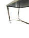 Mid Century Mirrored Glass Top Nickel Plated Brass Cocktail Table | Work of Man