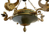 Antique Mid 19th Century French Empire Gilt & Patinated Brass Six Light Chandelier | Work of Man