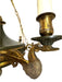 Antique Mid 19th Century French Empire Gilt & Patinated Brass Six Light Chandelier | Work of Man