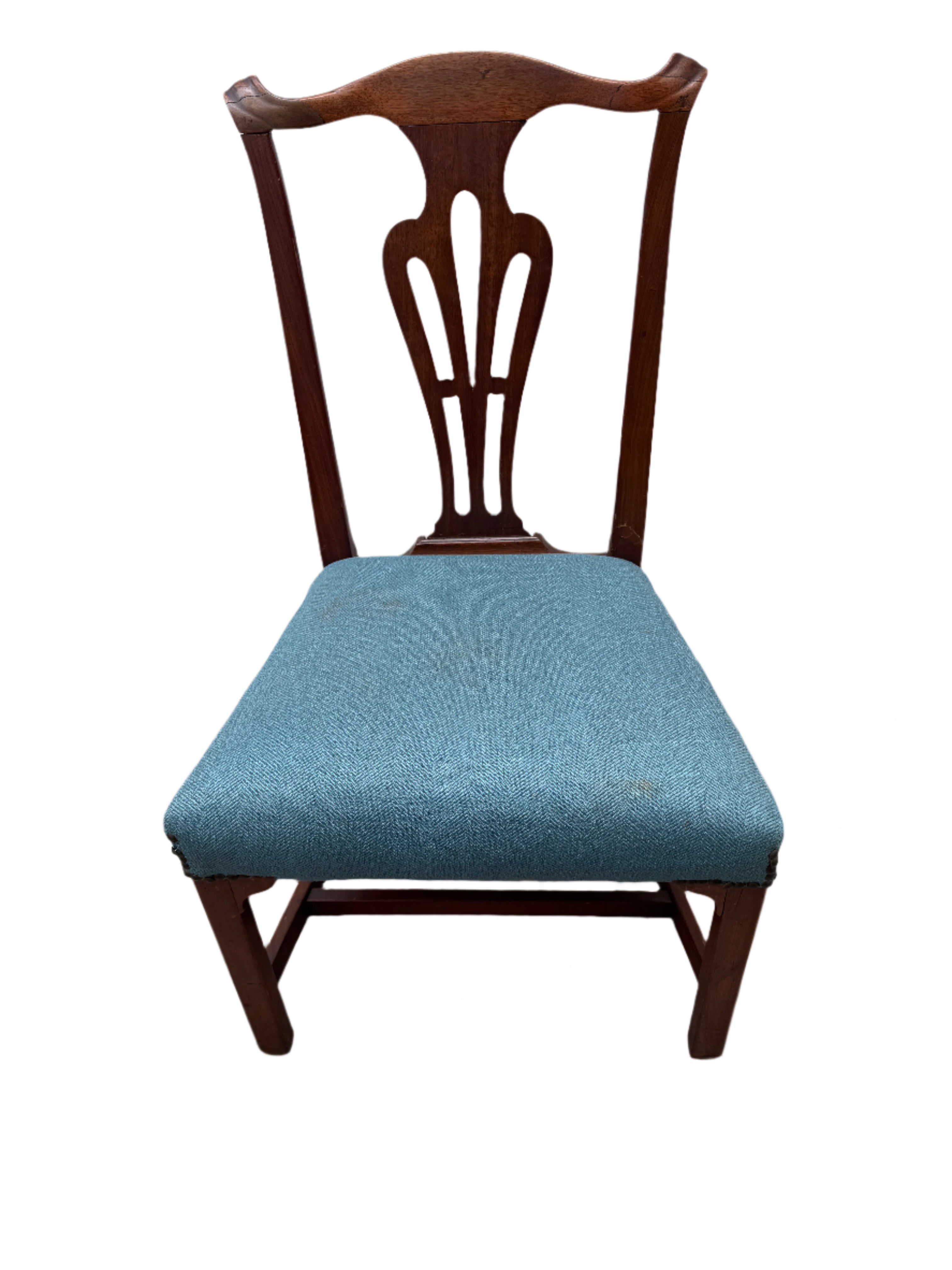 AF2-092: Antique American Chippendale Mahogany Side Chair Circa 1800