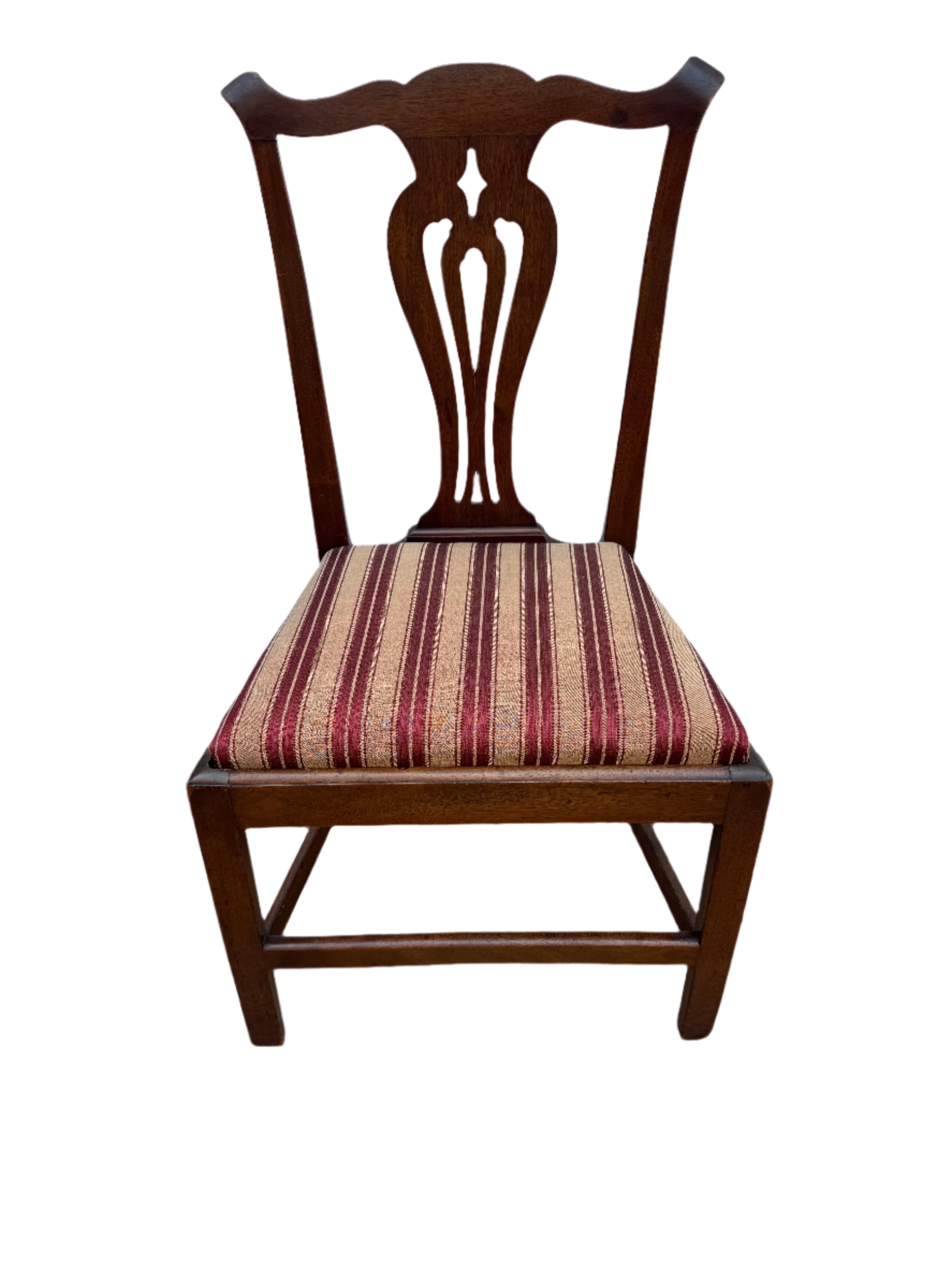 Antique American Chippendale Mahogany Side Chair Circa 1800 | Work of Man