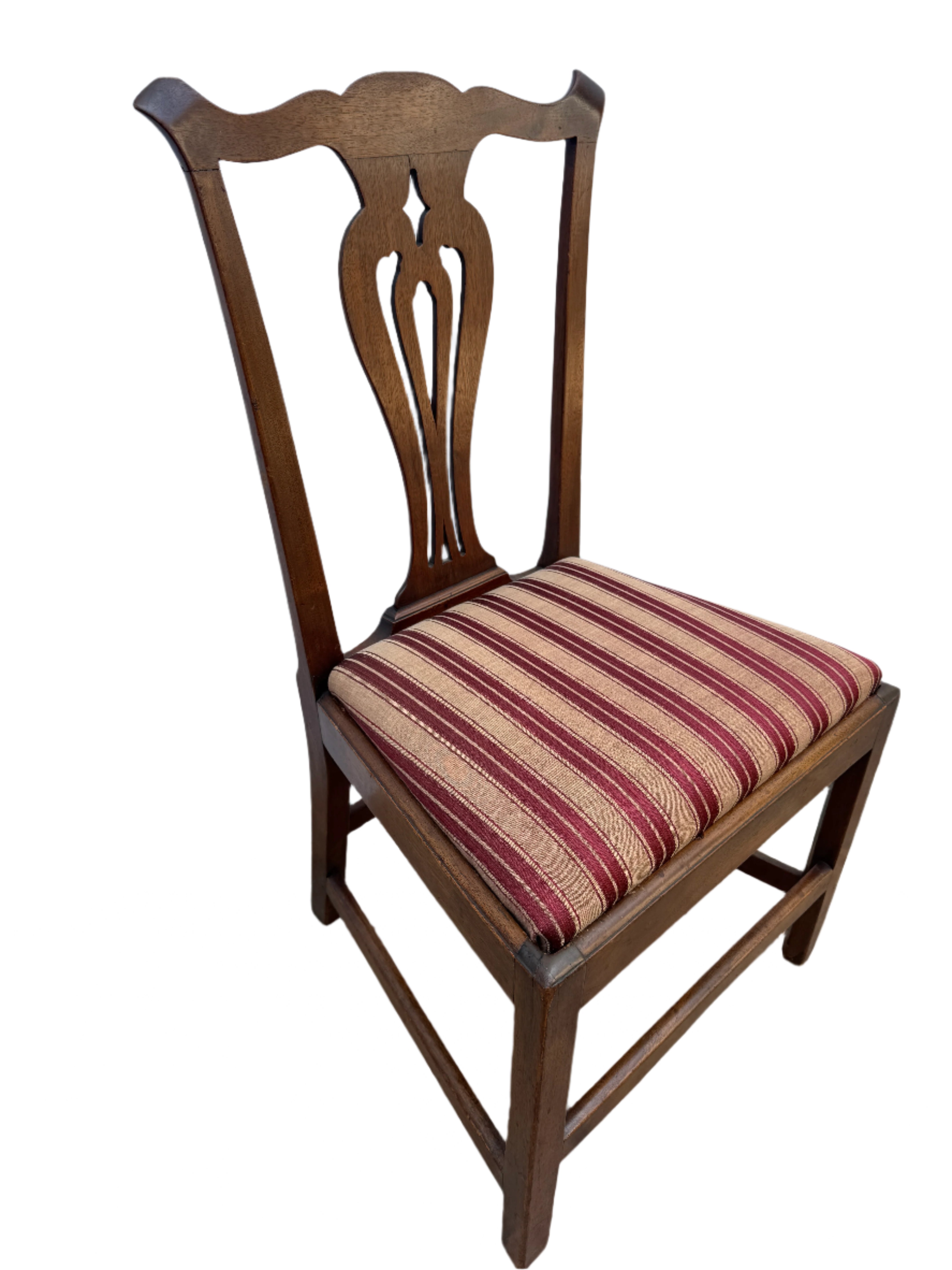 Antique American Chippendale Mahogany Side Chair Circa 1800 | Work of Man