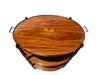 Pair Restored English Oval Serving or Bar Tables | Work of Man