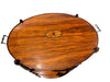 Pair Restored English Oval Serving or Bar Tables | Work of Man