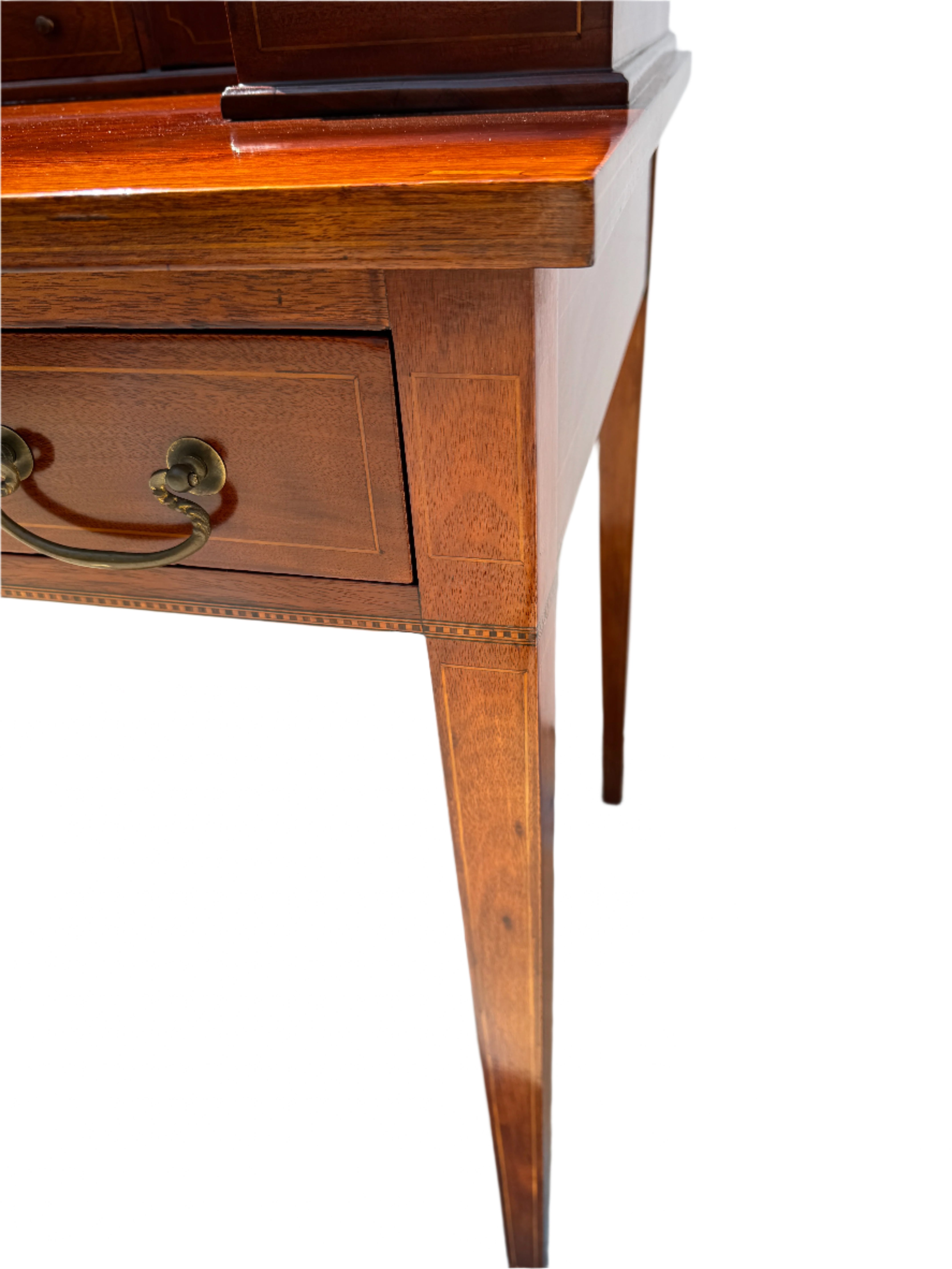 Restored Antique Circa 1920's Mahogany Carlton House Desk | Work of Man