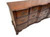 Vintage Kindel Mid Century Solid Mahogany Chippendale Style Block Front Dresser  | Work of Man
