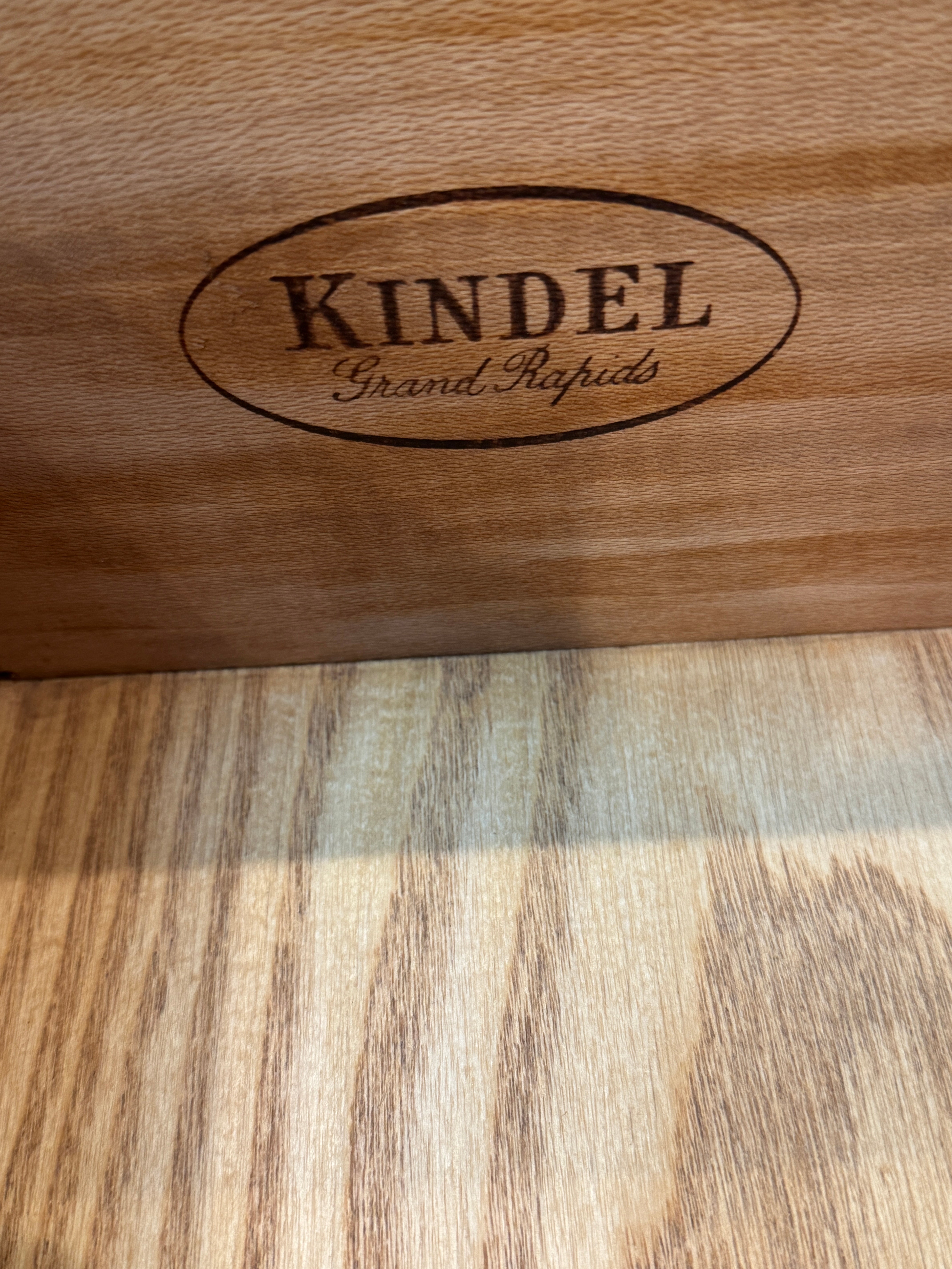 Vintage Kindel Mid Century Solid Mahogany Chippendale Style Block Front Dresser  | Work of Man