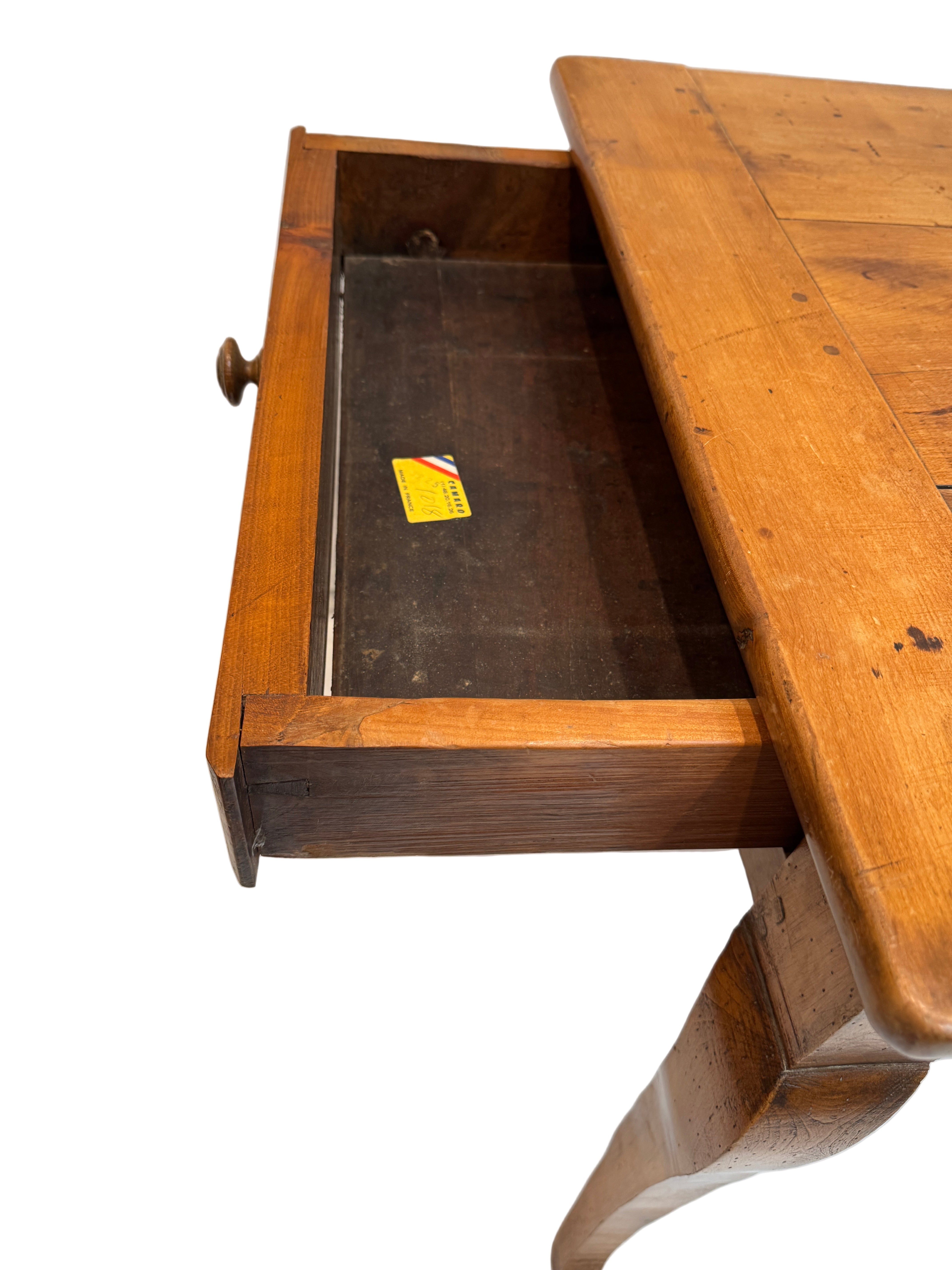 Antique French Provincial Fruitwood Farm Table Late 18th Century | Work of Man