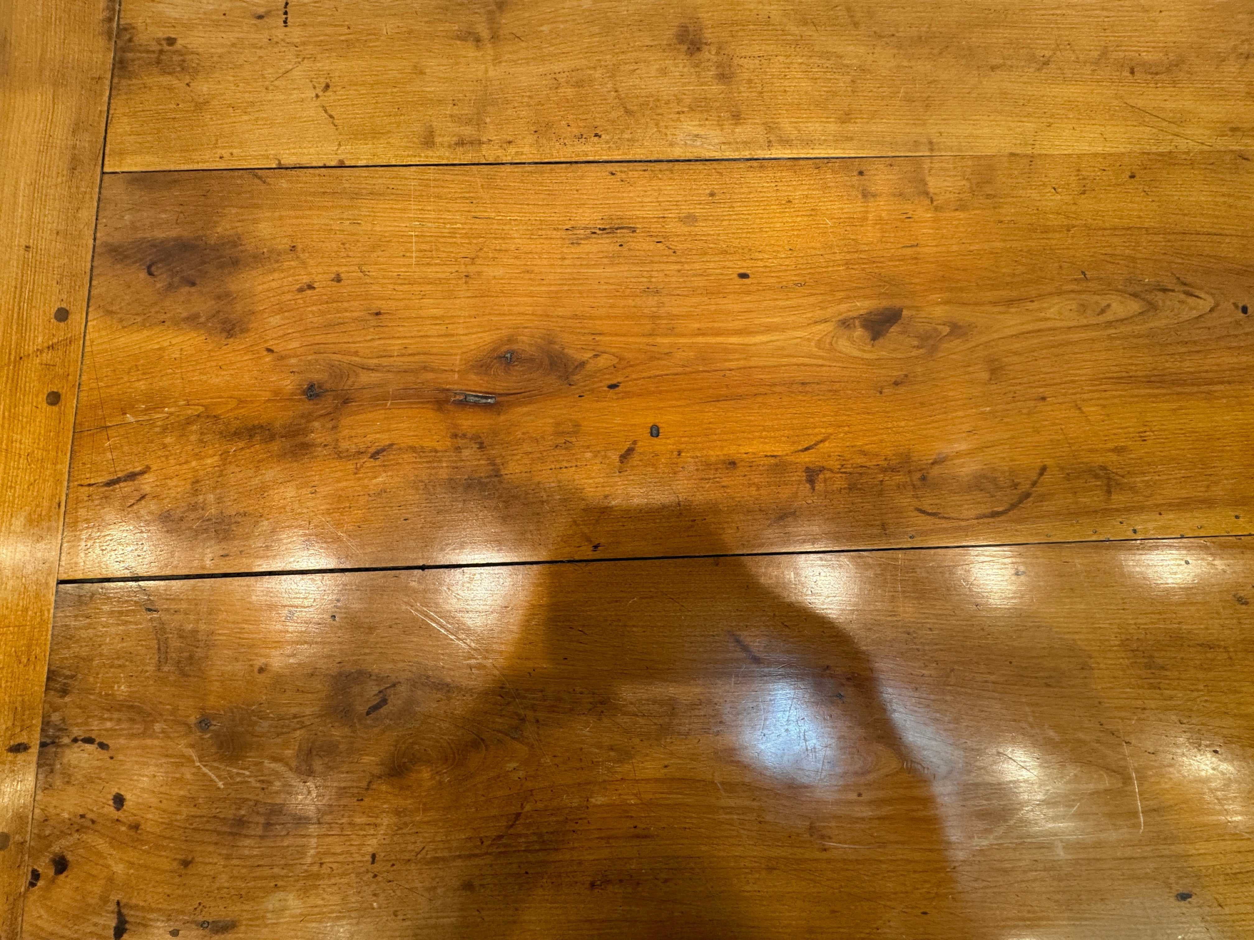 Antique French Provincial Fruitwood Farm Table Late 18th Century | Work of Man