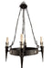 Spanish Colonial Revival Iron and Brass Four Light Chandelier By 20th Century Lighting | Work of Man