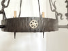 Spanish Colonial Revival Iron and Brass Four Light Chandelier By 20th Century Lighting | Work of Man