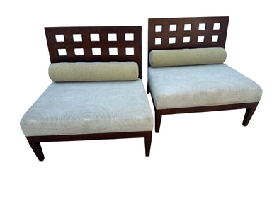 Vintage Custom Pair of Lounge Chairs by Royal Custom Designs Late 20th Century | Work of Man