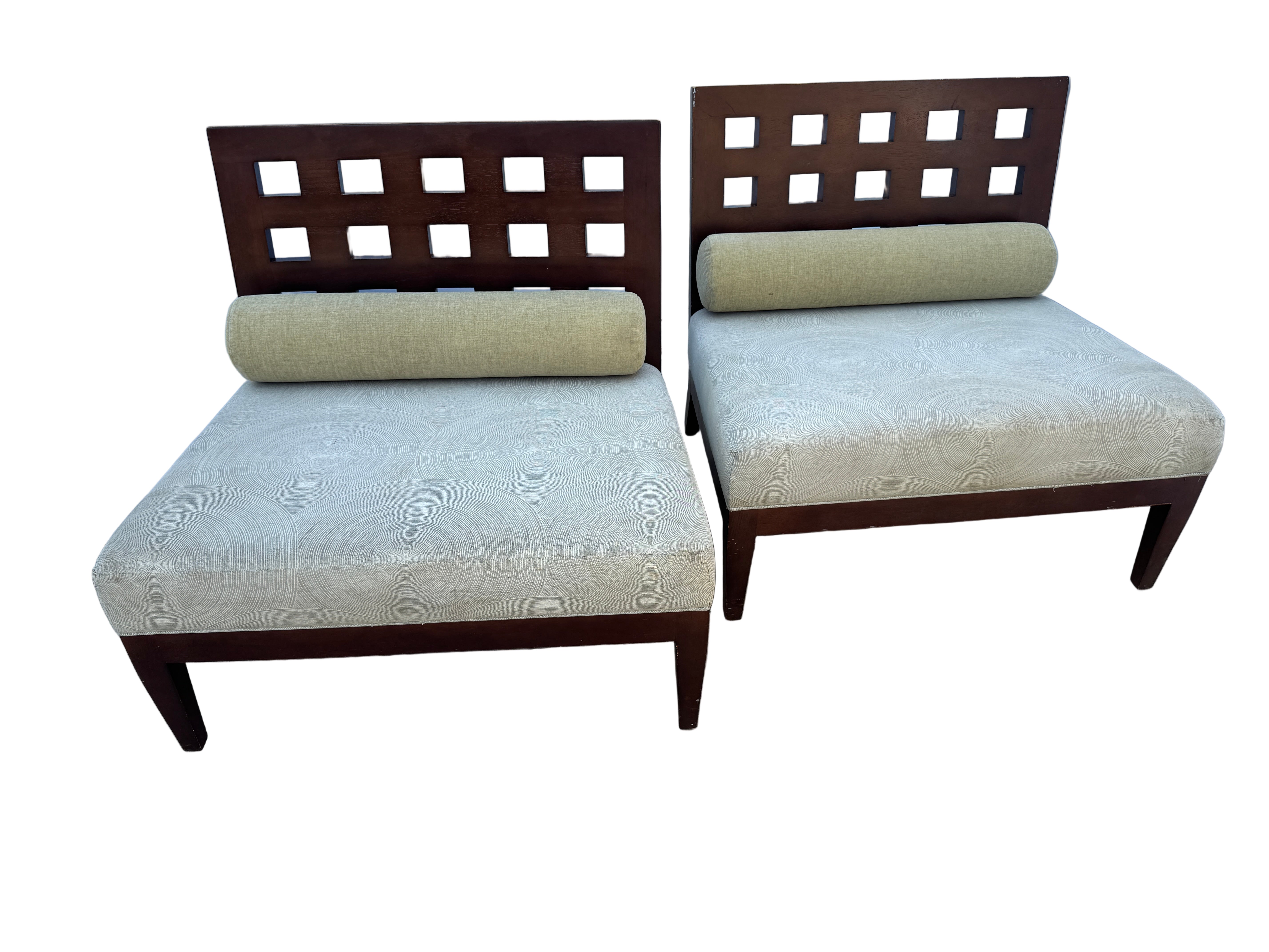 Vintage Custom Pair of Lounge Chairs by Royal Custom Designs Late 20th Century | Work of Man