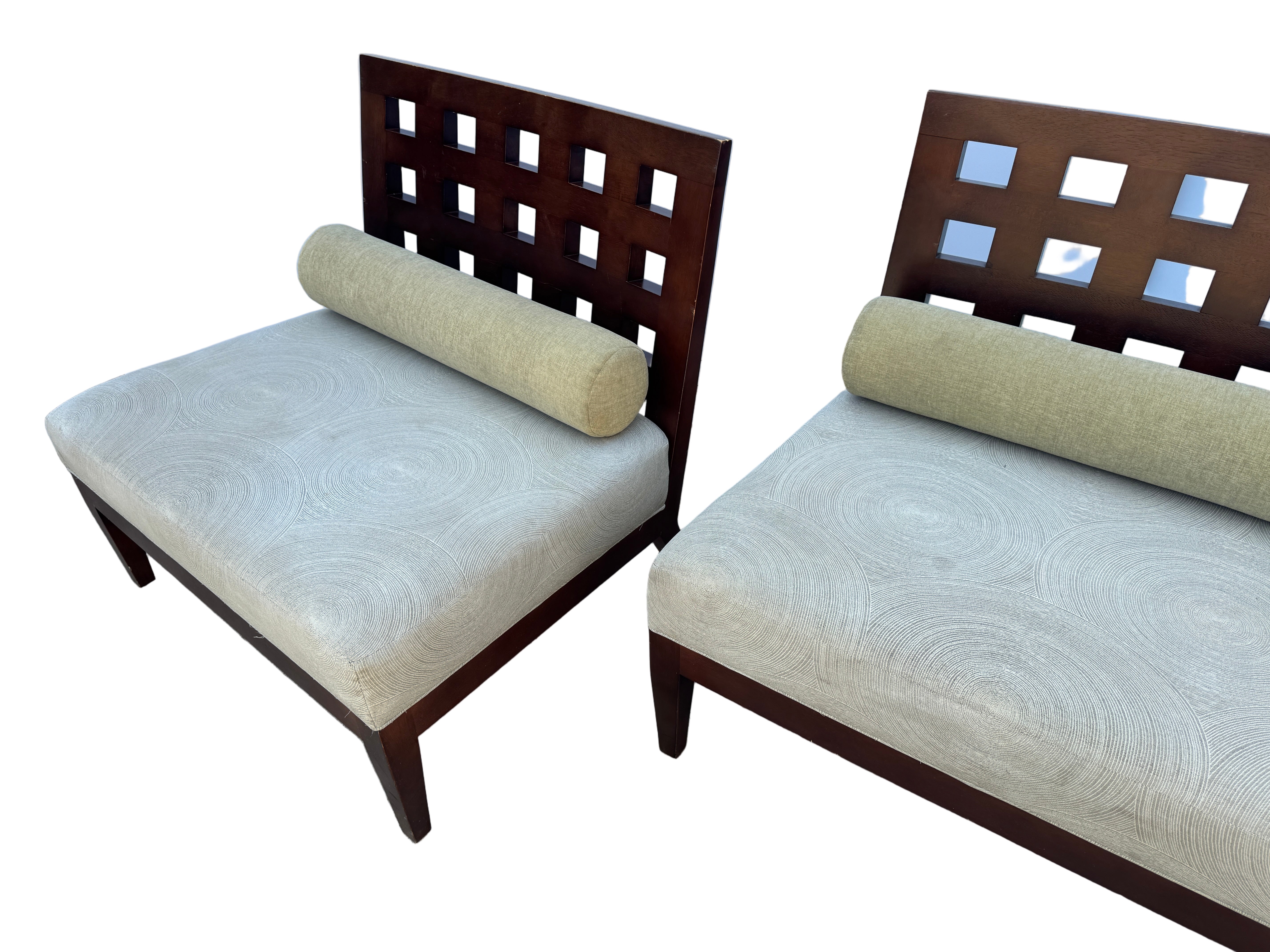 Vintage Custom Pair of Lounge Chairs by Royal Custom Designs Late 20th Century | Work of Man