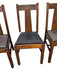 Antique Mission Arts & Crafts Oak Dining Chairs | Work of Man
