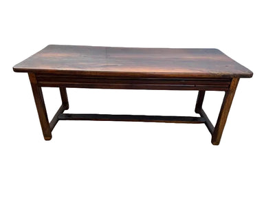 Antique French Provincial Fruitwood Farm Table Circa 1840 | Work of Man