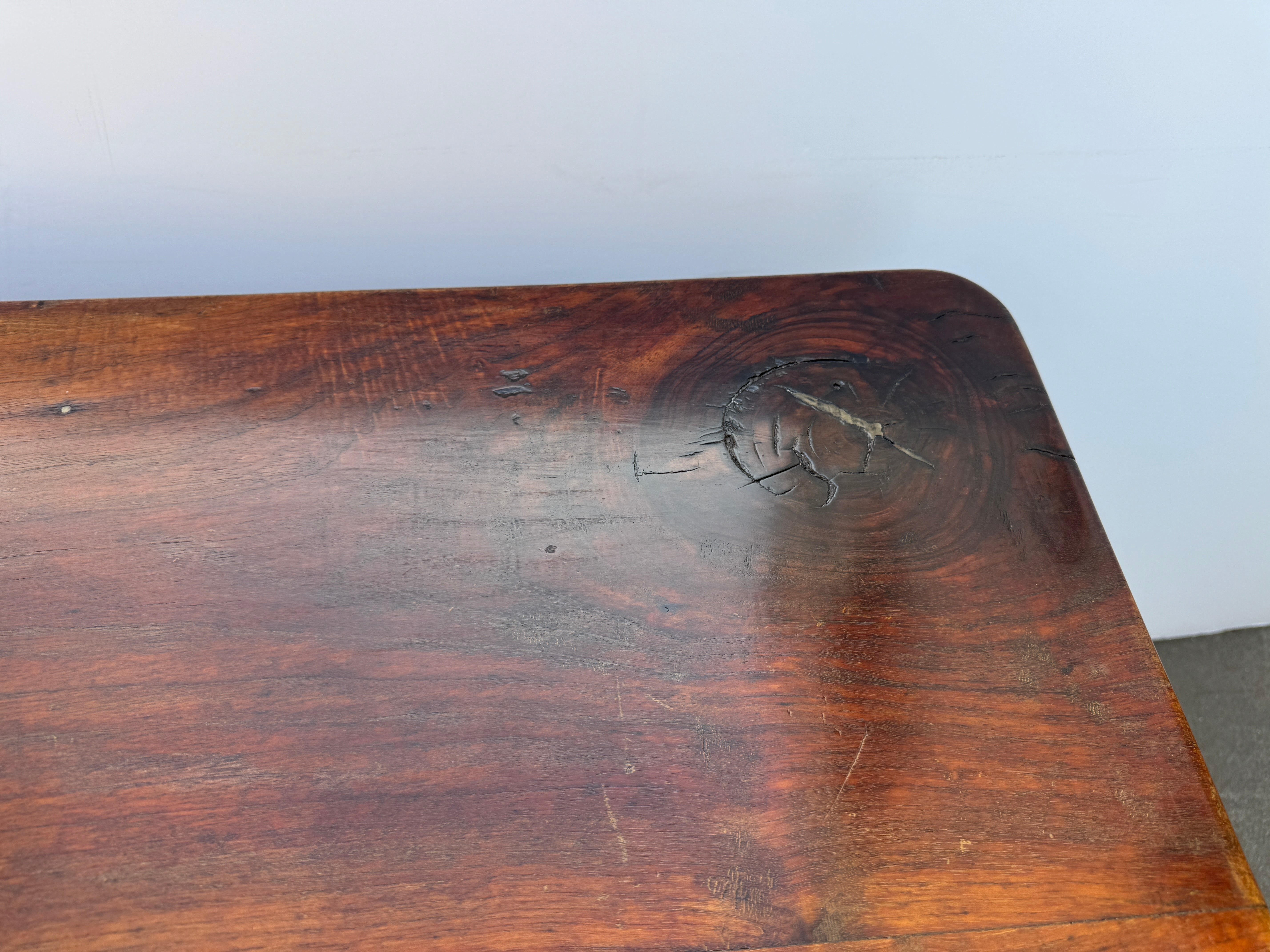 AF1-130: Antique French Provincial Fruitwood Farm Table Circa 1840