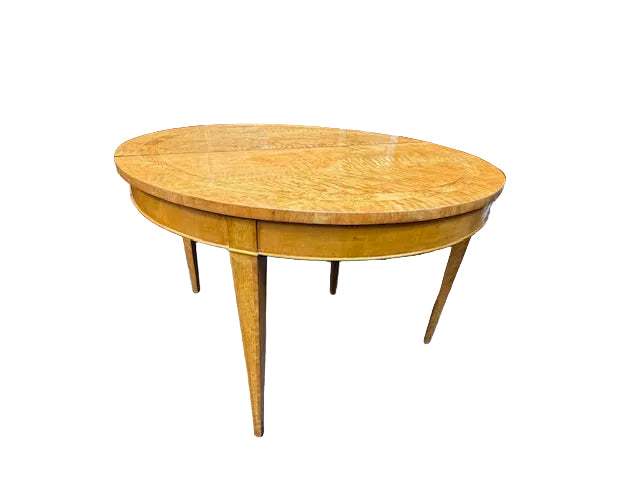 1930's Birch French Art Deco Moderne Dining Table | Work of Man