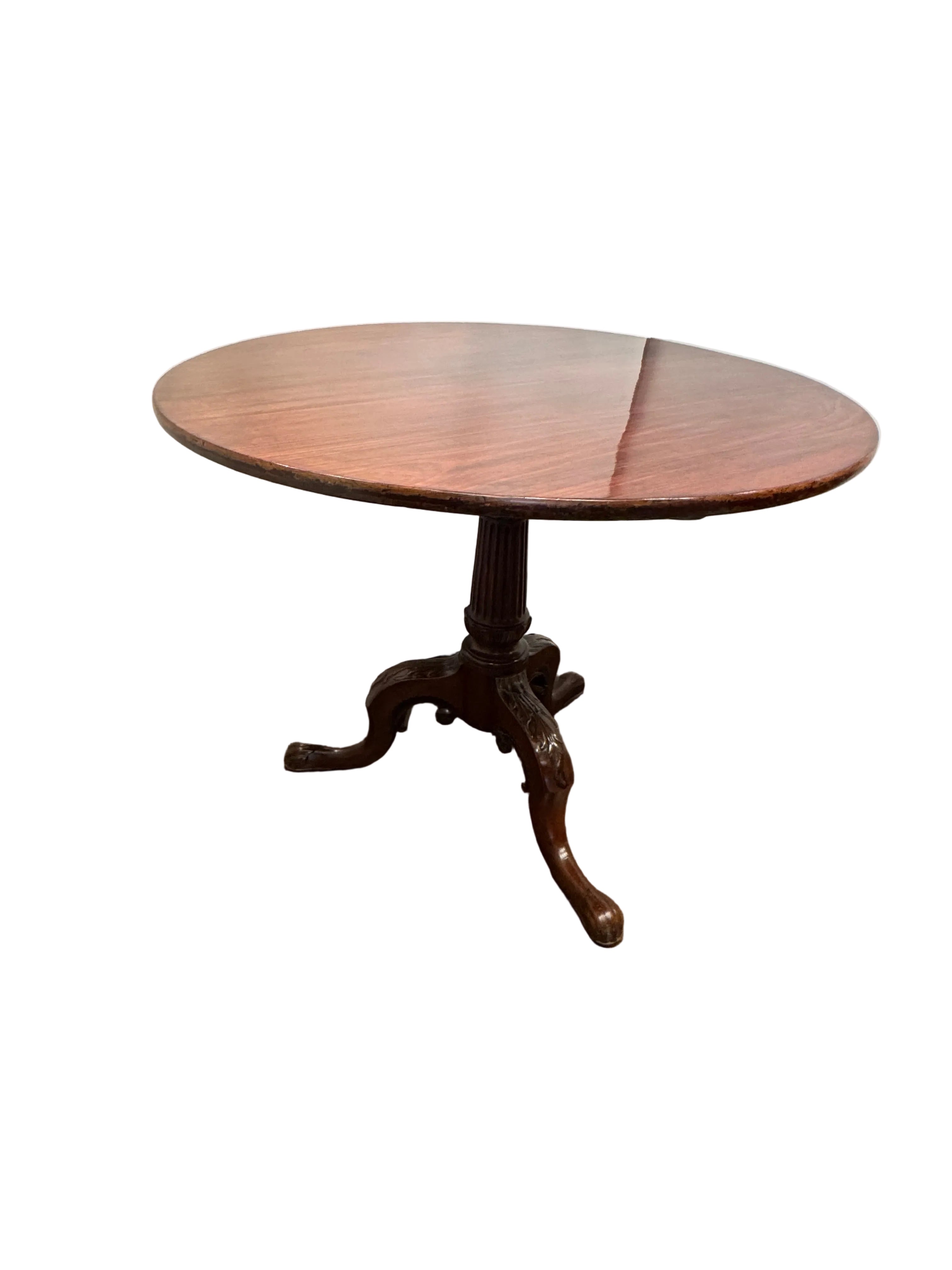 Antique George III Mahogany Tilt Top Tripod Table Early 19th Century | Work of Man