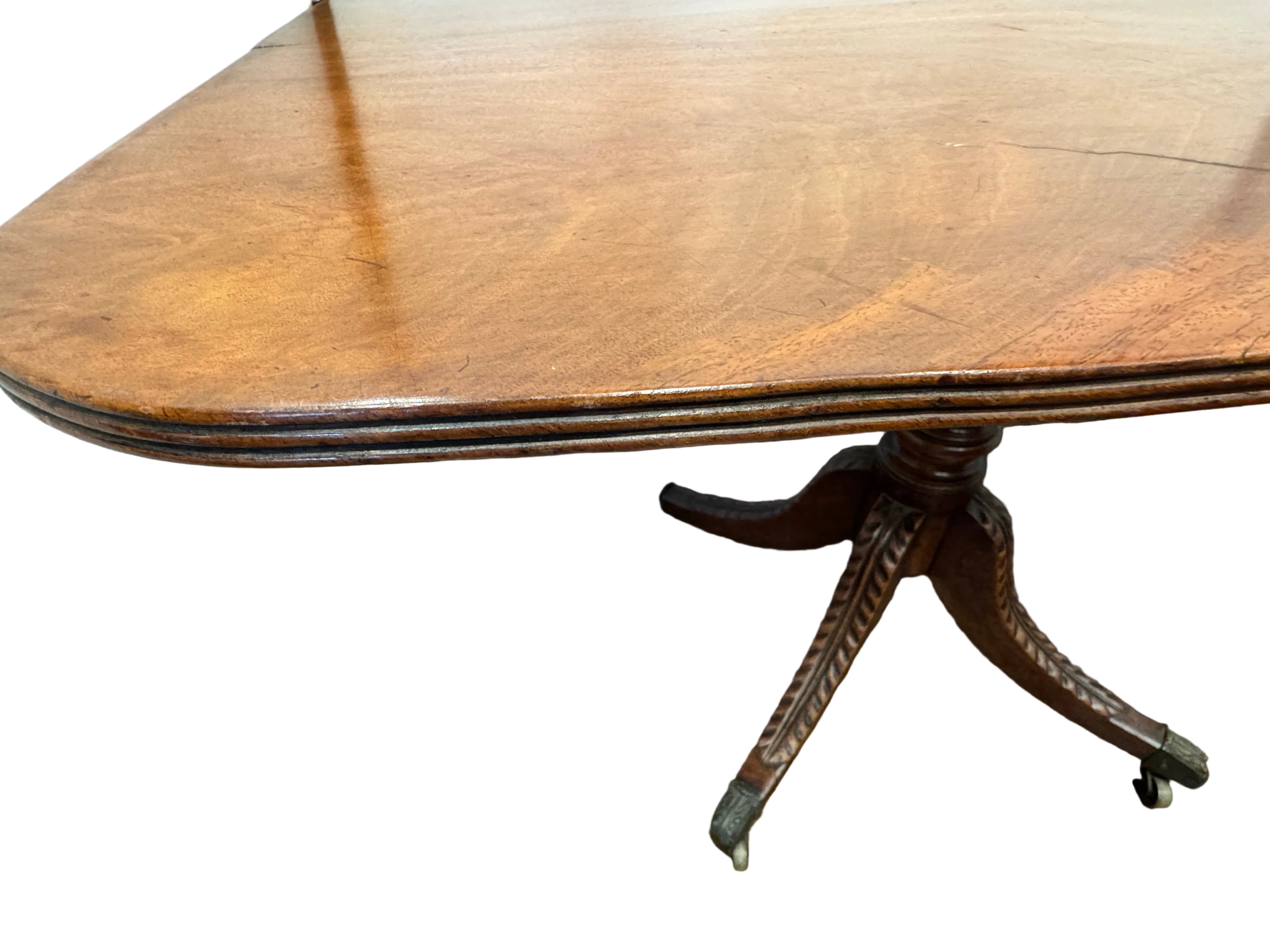 AF1-165:  Antique English Regency Mahogany Tilt-Top Breakfast Table Early 19th Century