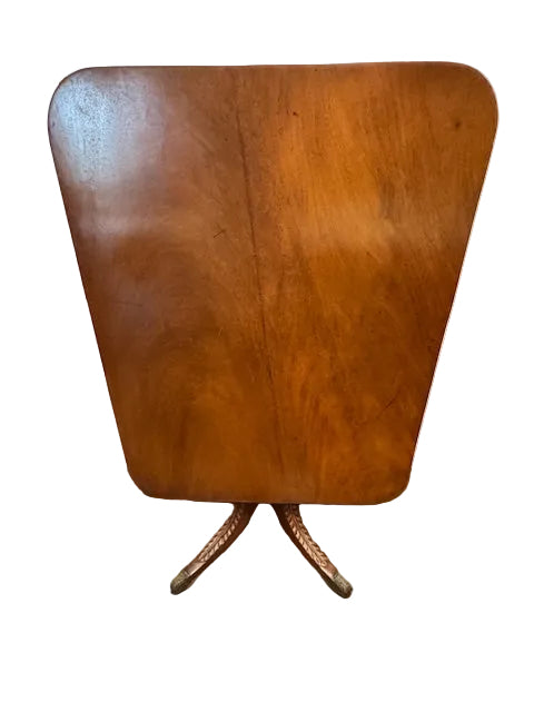 AF1-165:  Antique English Regency Mahogany Tilt-Top Breakfast Table Early 19th Century