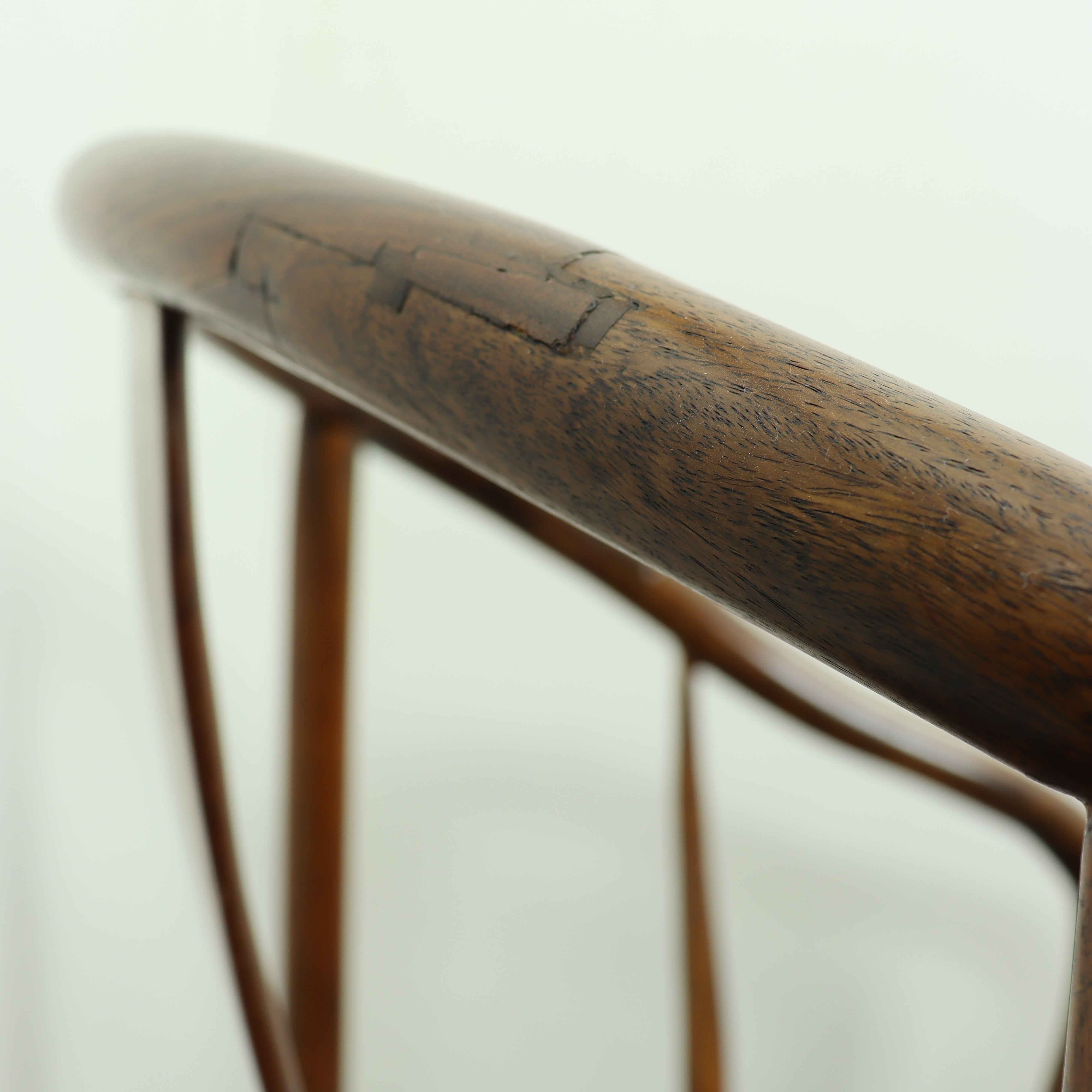 AF2-219: Antique Late 19th Century Chinese Hardwood Horseshoe Chair