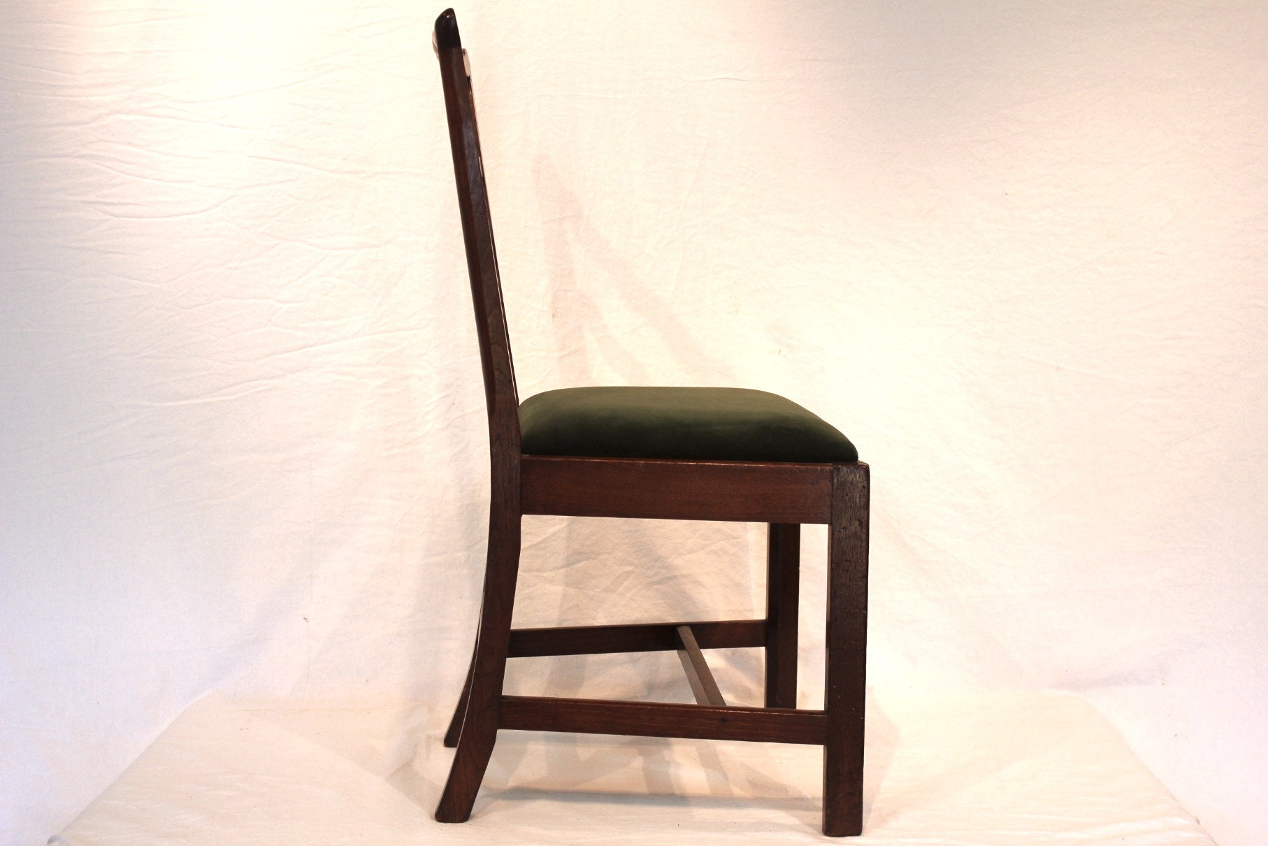 AF2-613: Antique American Federal Mahogany Ladder-Back Side Chair Early 19th Century