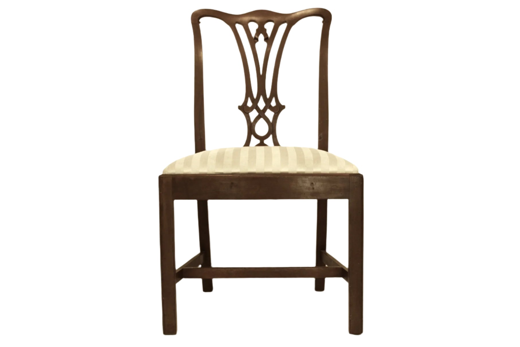 Antique Early 19th Century American Federal Chippendale Style Side Chair | Work of Man