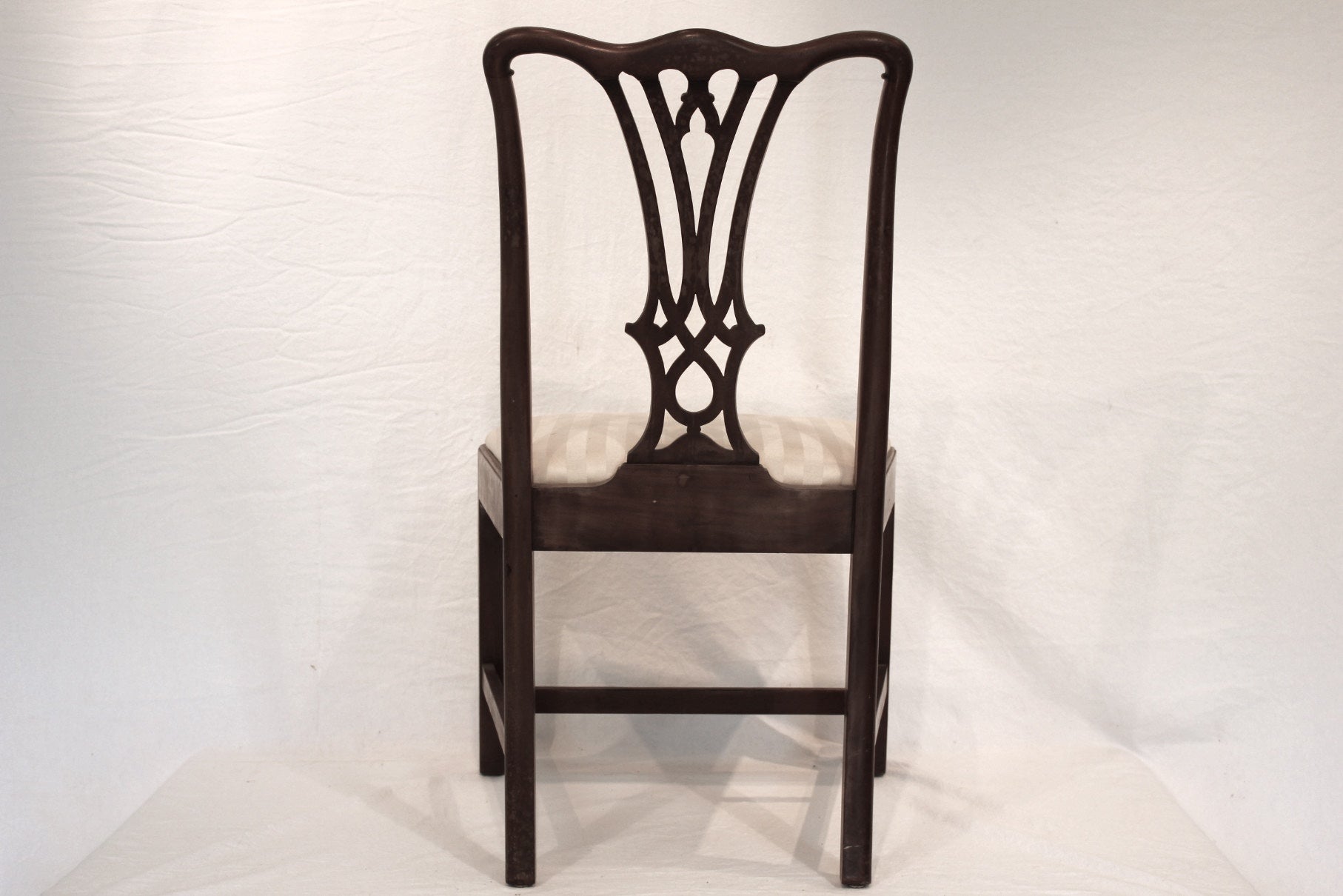 AF2-600: Antique Early 19th Century American Federal Chippendale Style Side Chair