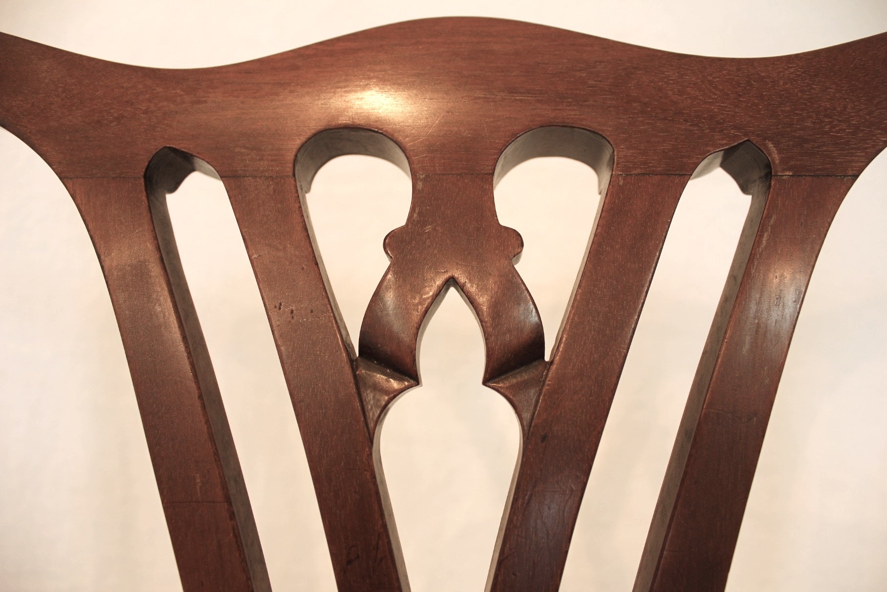 AF2-600: Antique Early 19th Century American Federal Chippendale Style Side Chair