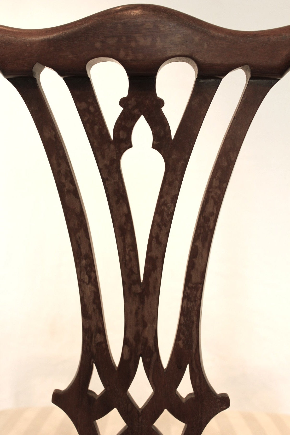 AF2-600: Antique Early 19th Century American Federal Chippendale Style Side Chair