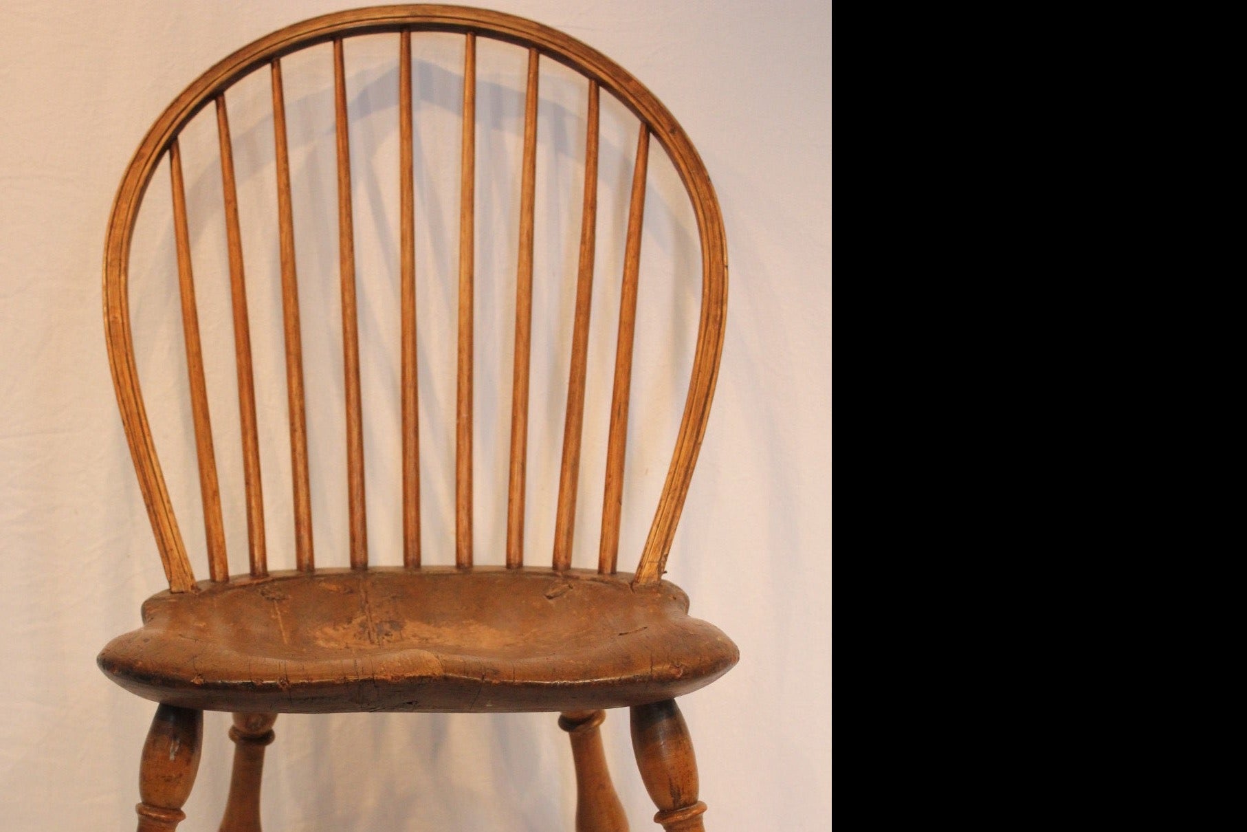 AF2-259: Antique Late 18th Century American Bow Back Windsor Side Chair