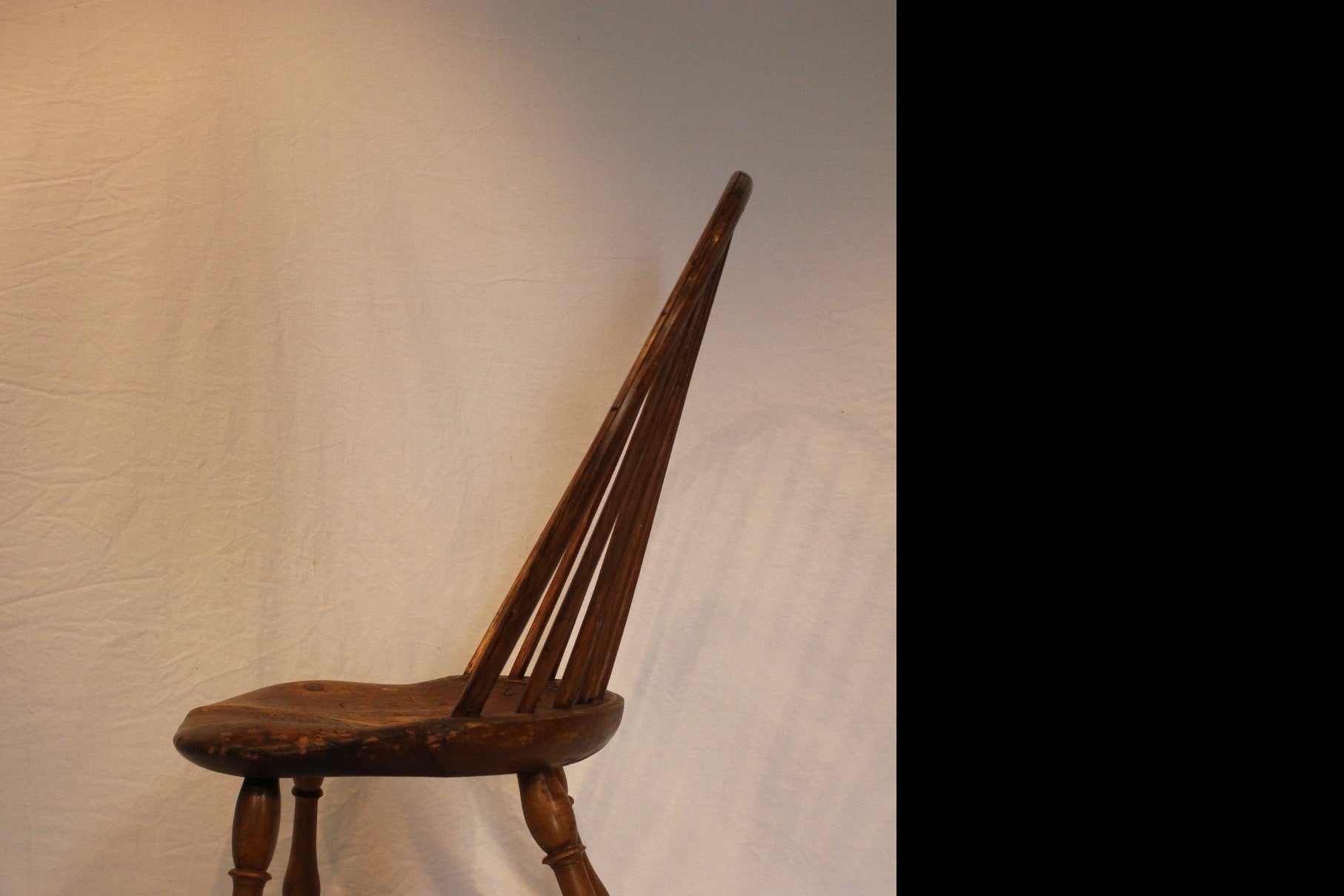 AF2-259: Antique Late 18th Century American Bow Back Windsor Side Chair