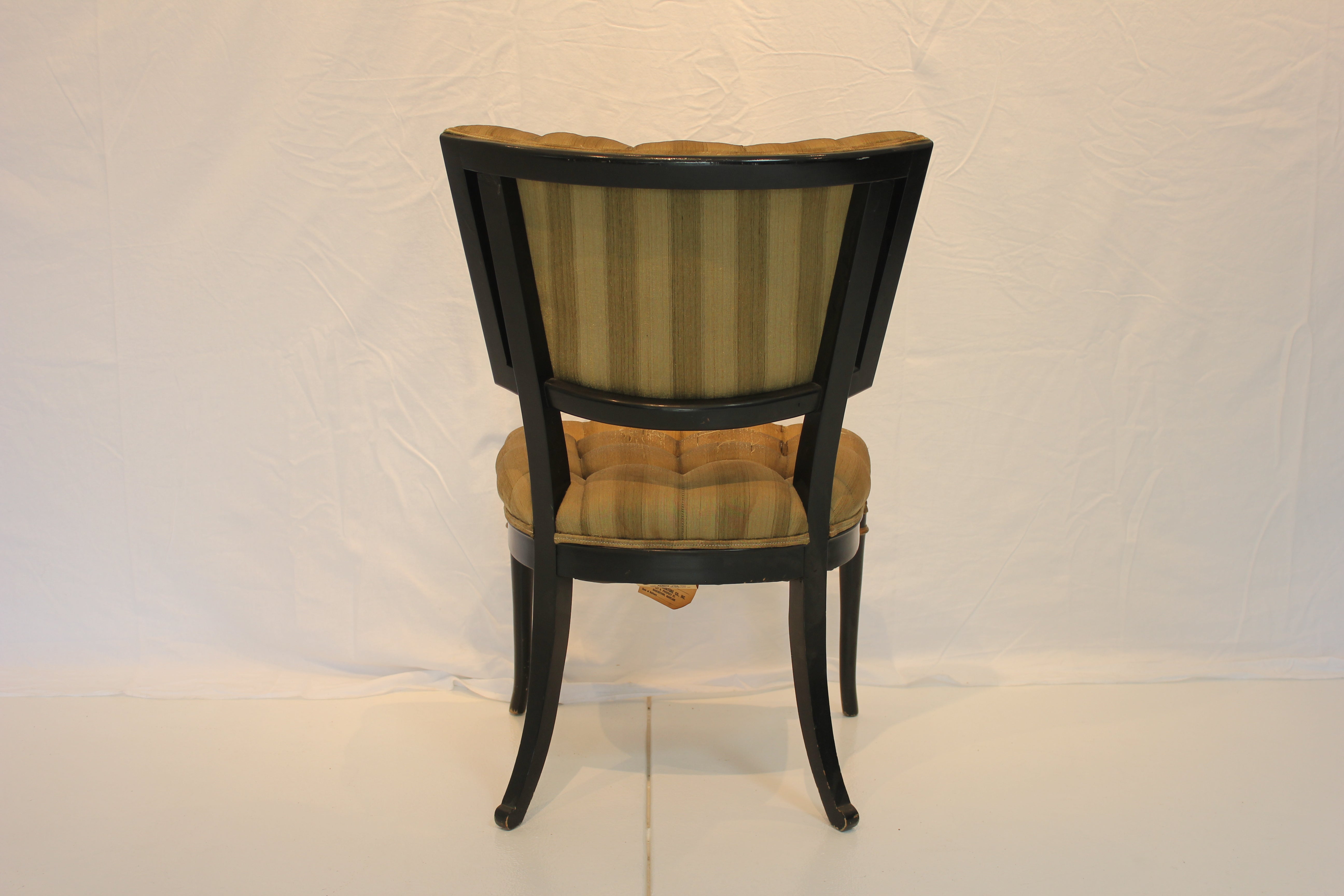 AF2-313: Vintage Pair of mid 20th Century Billy Haines Style Hollywood Regency Style Side Chairs (Needing New Upholstery)