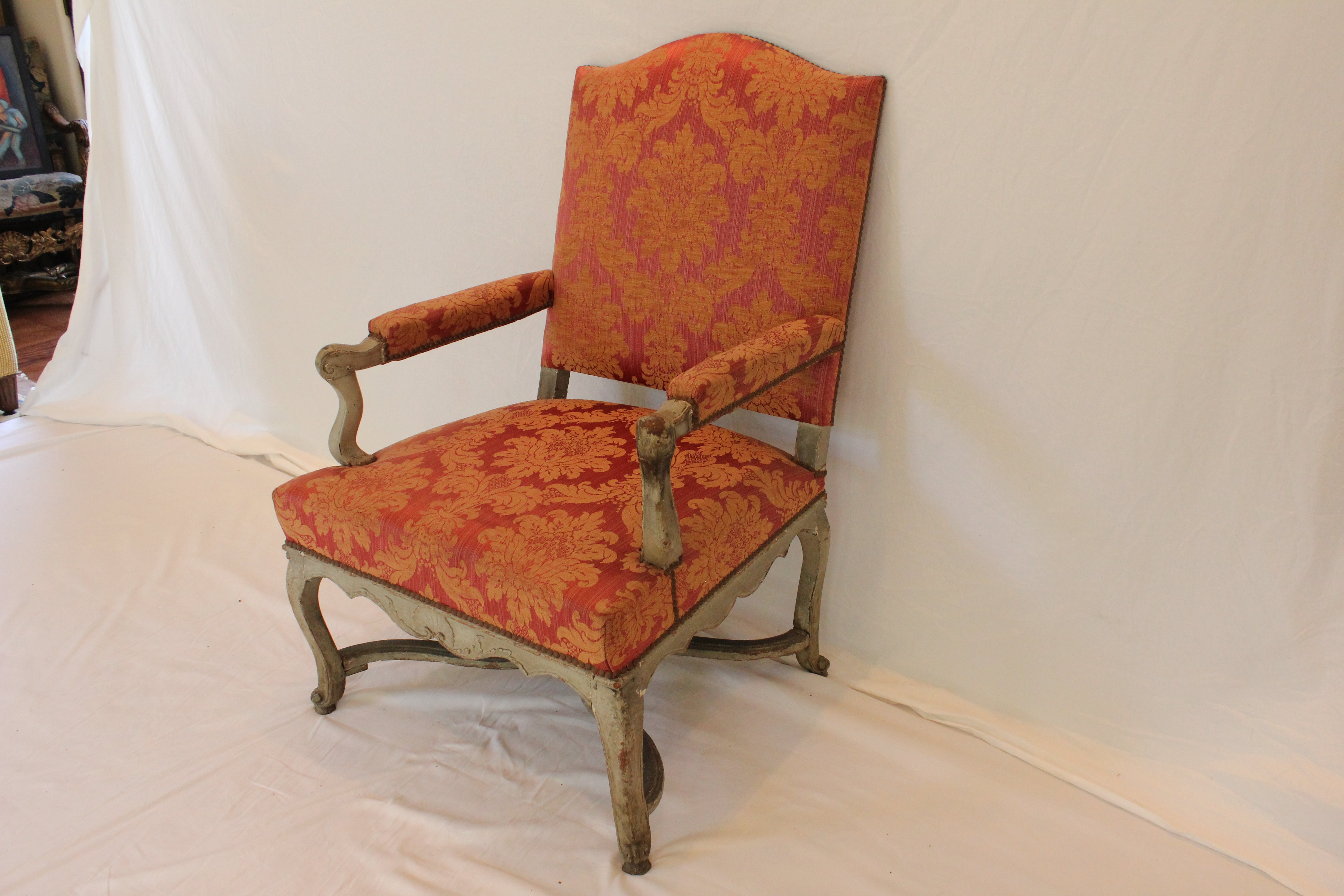 AF2-350: Antique Late 19th Century Louis XIV Style Fateuil