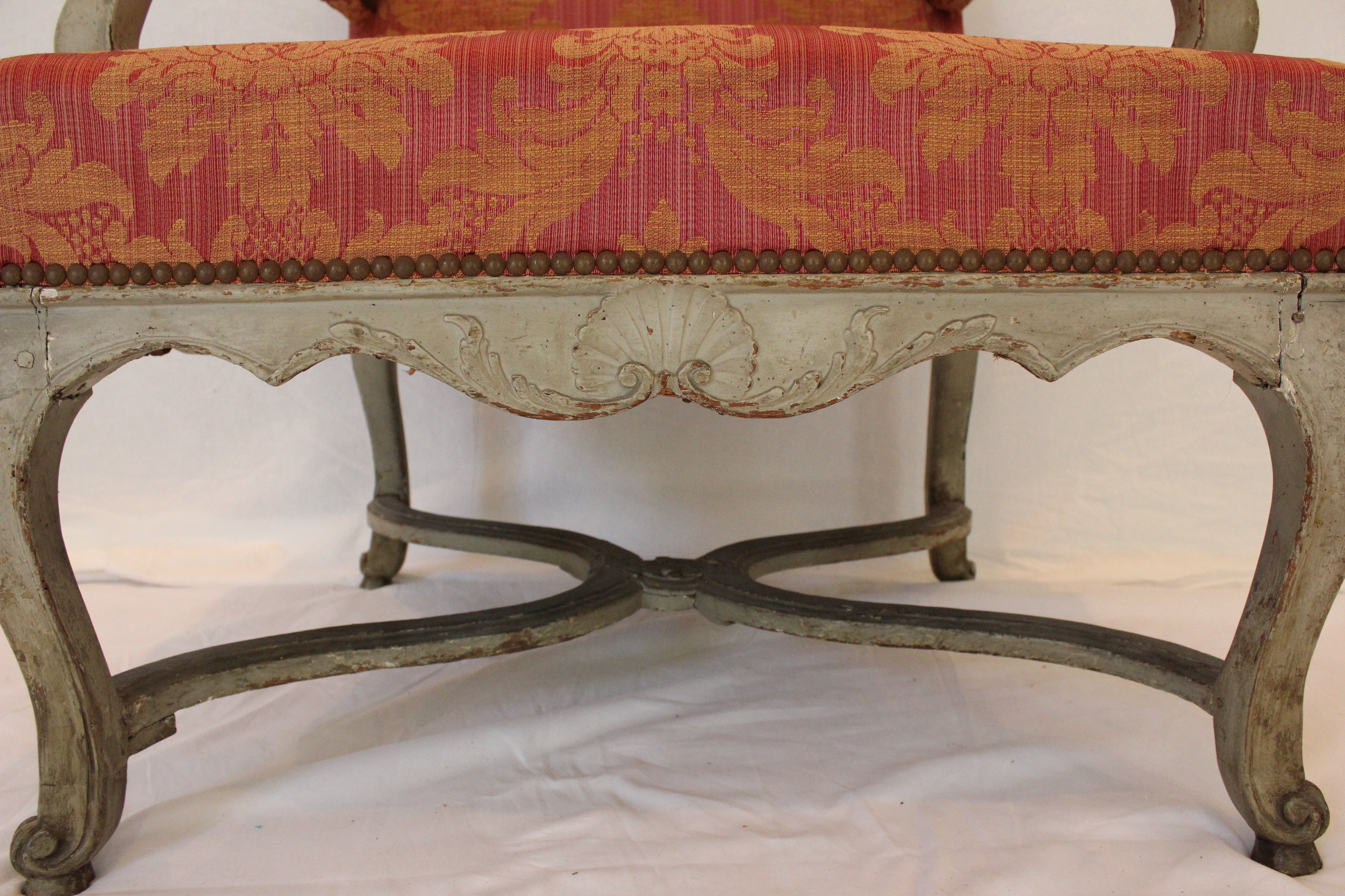 AF2-350: Antique Late 19th Century Louis XIV Style Fateuil