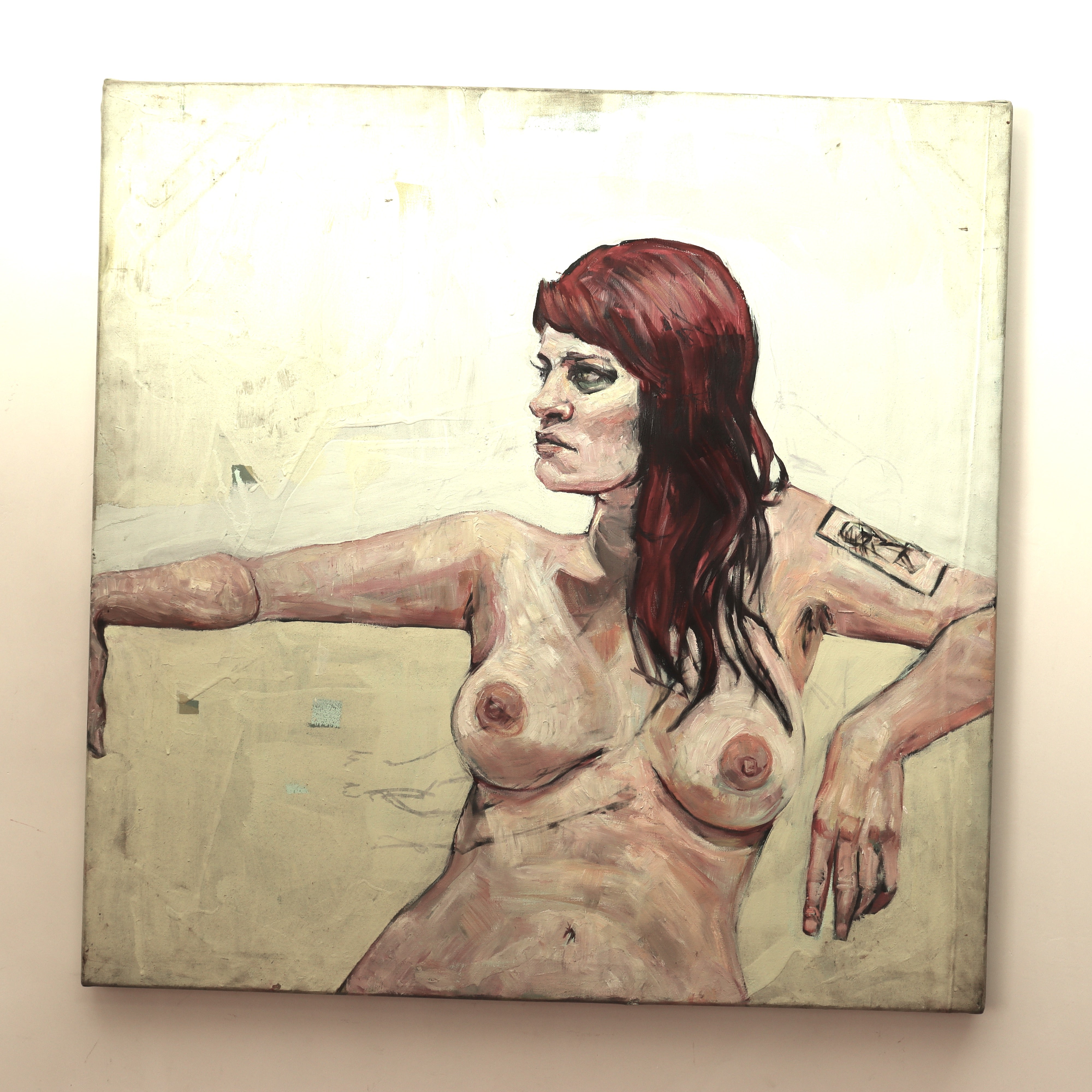 AW824: David Gant "Morgan" Portrait of a Woman Oil on Canvas