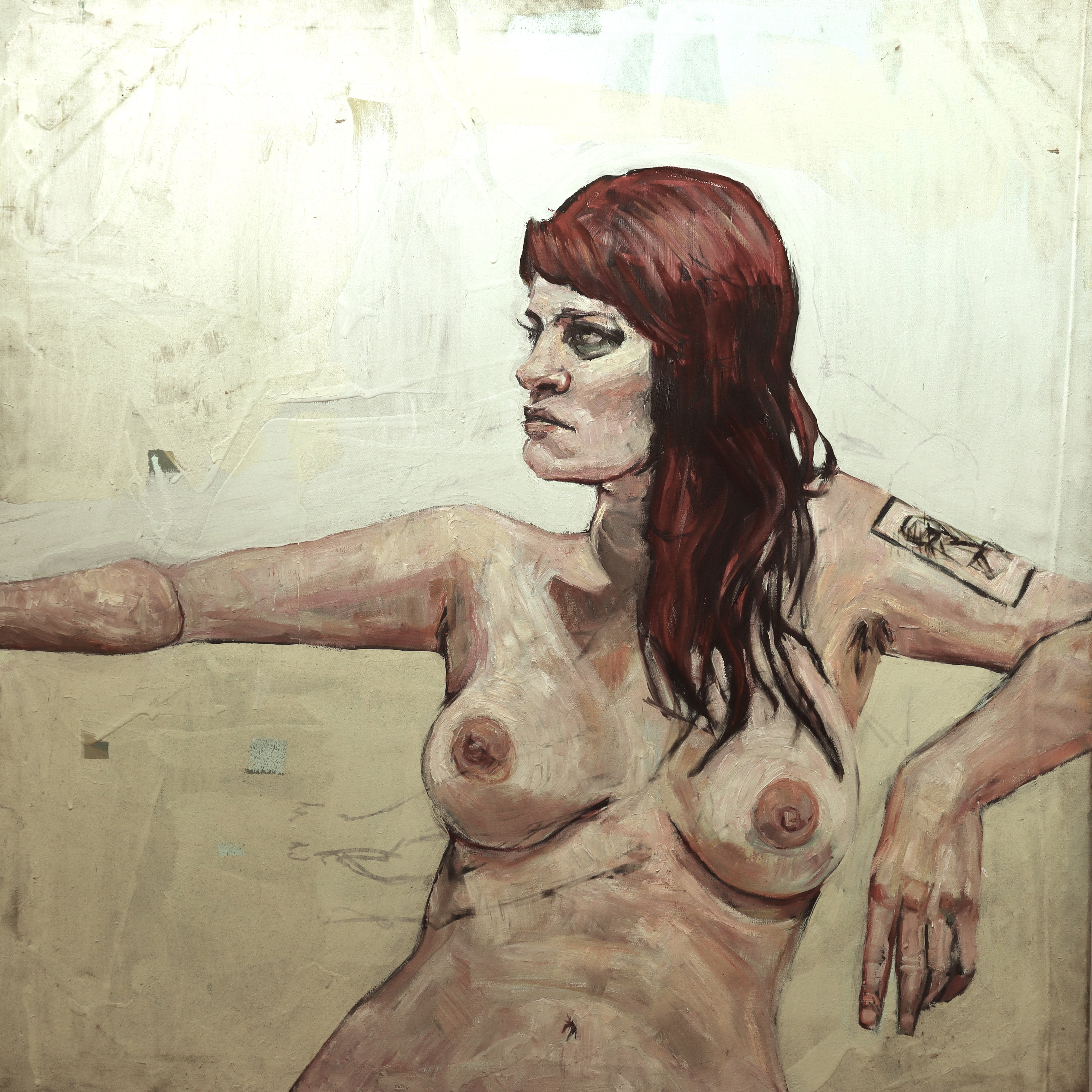 AW824: David Gant "Morgan" Portrait of a Woman Oil on Canvas