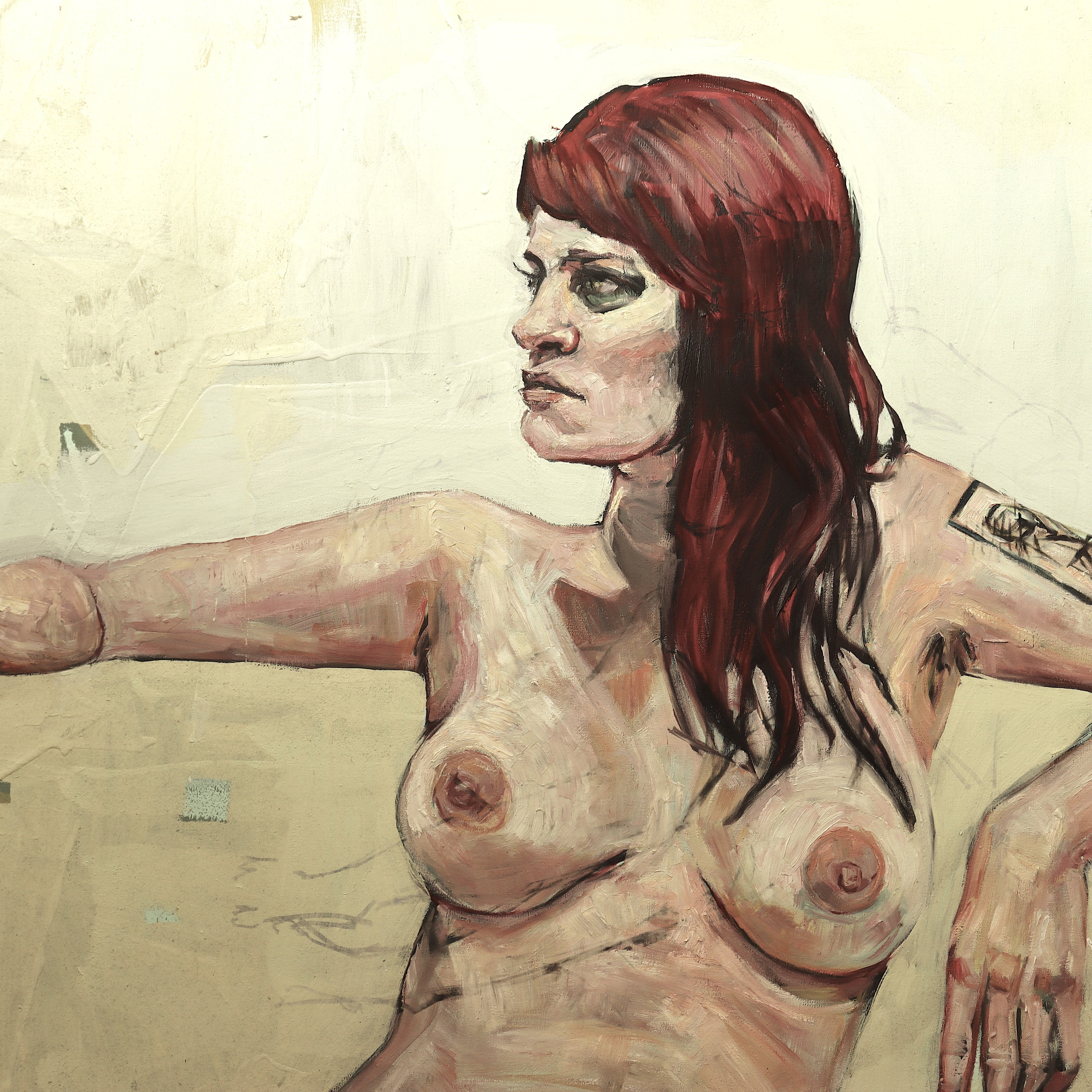 AW824: David Gant "Morgan" Portrait of a Woman Oil on Canvas