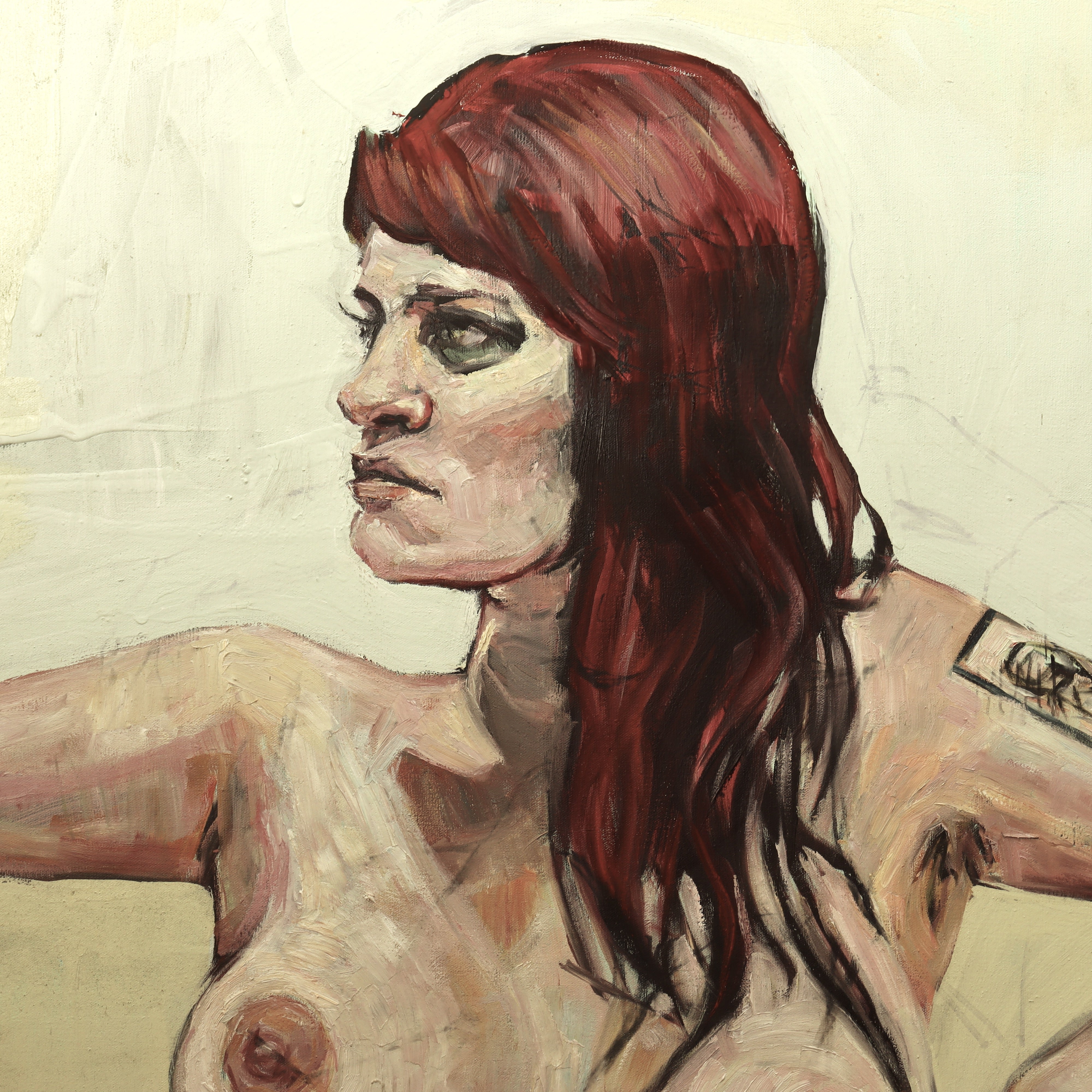 AW824: David Gant "Morgan" Portrait of a Woman Oil on Canvas