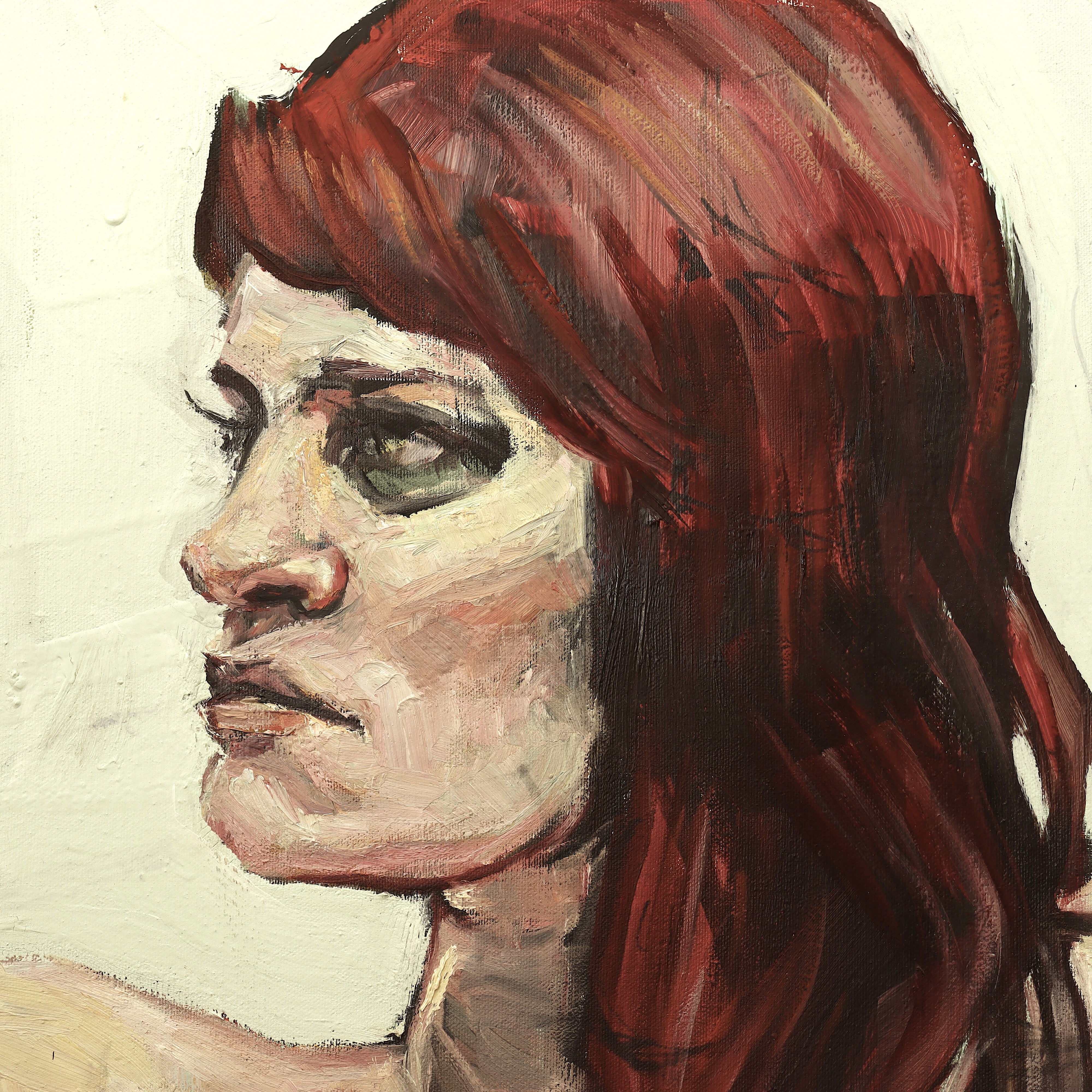 AW824: David Gant "Morgan" Portrait of a Woman Oil on Canvas