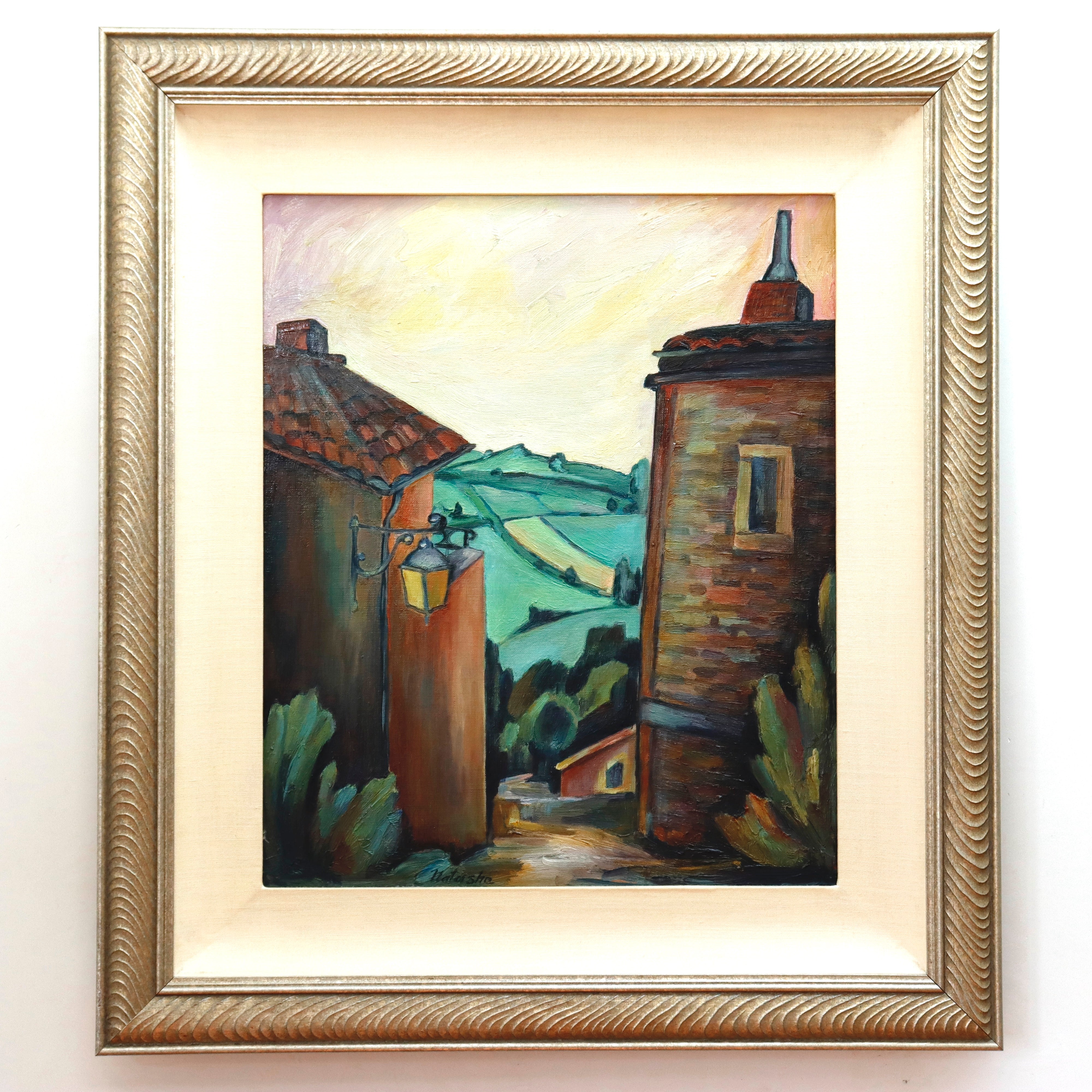 AW908: Natasha Fauvist Landscape Oil onBoard