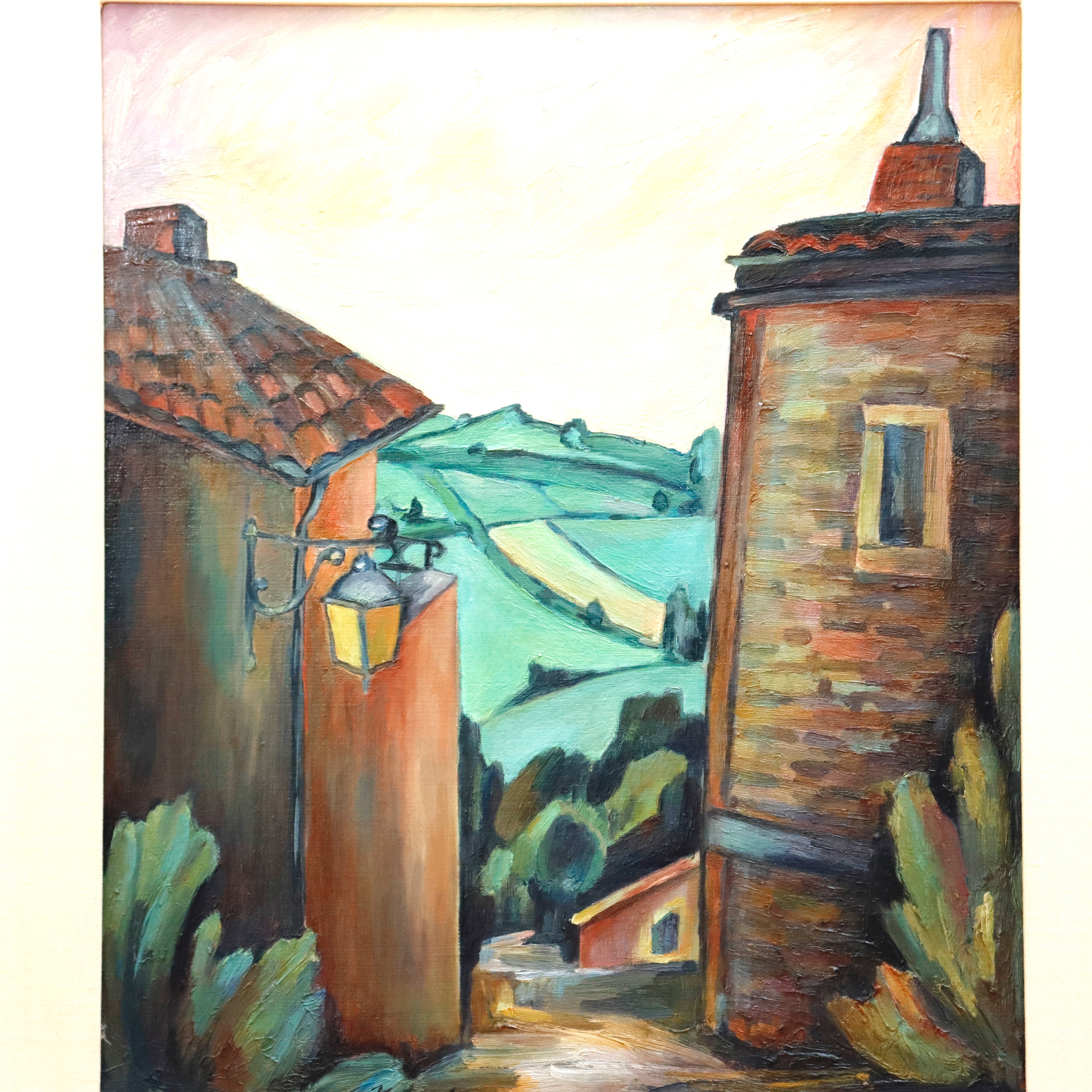 AW908: Natasha Fauvist Landscape Oil onBoard