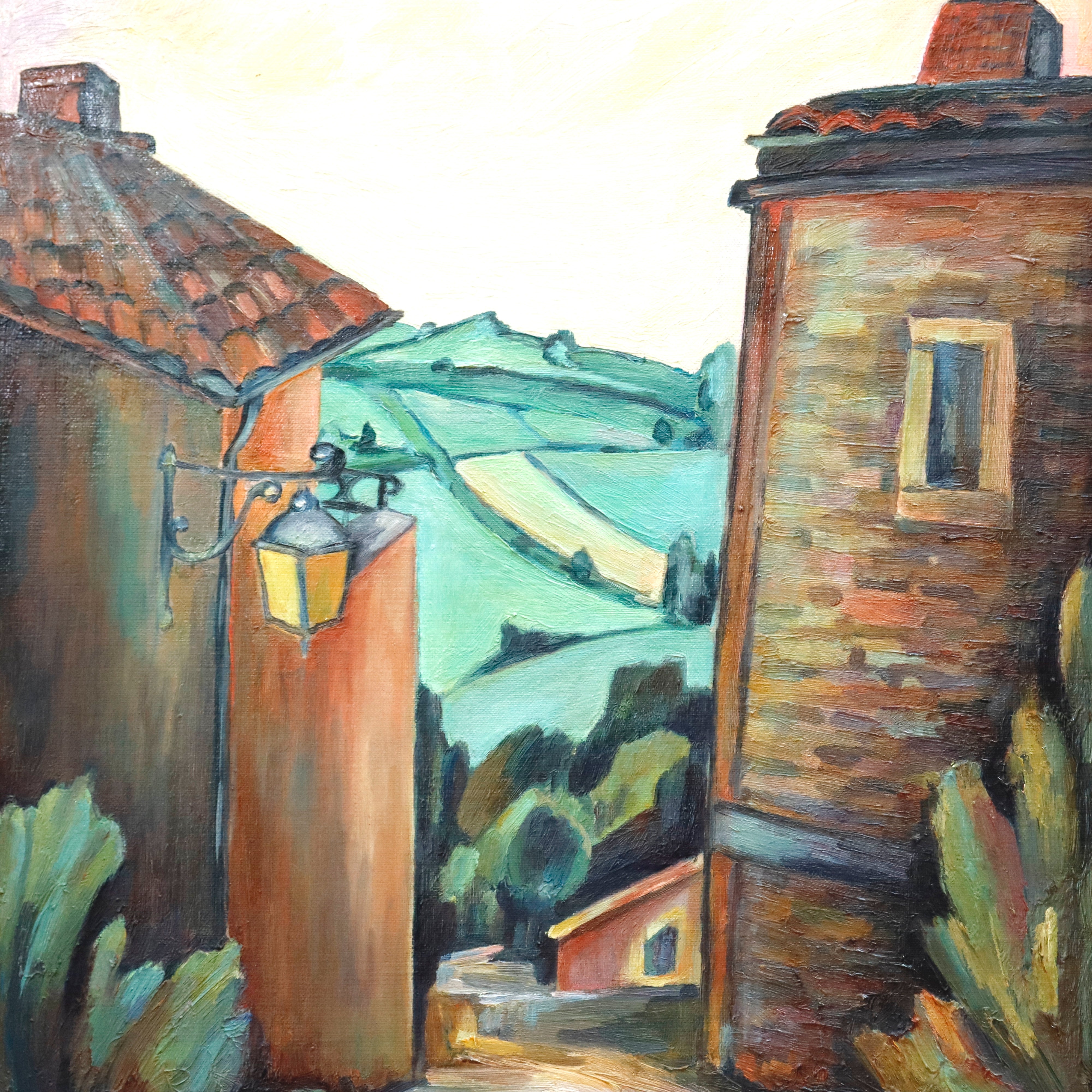 AW908: Natasha Fauvist Landscape Oil onBoard