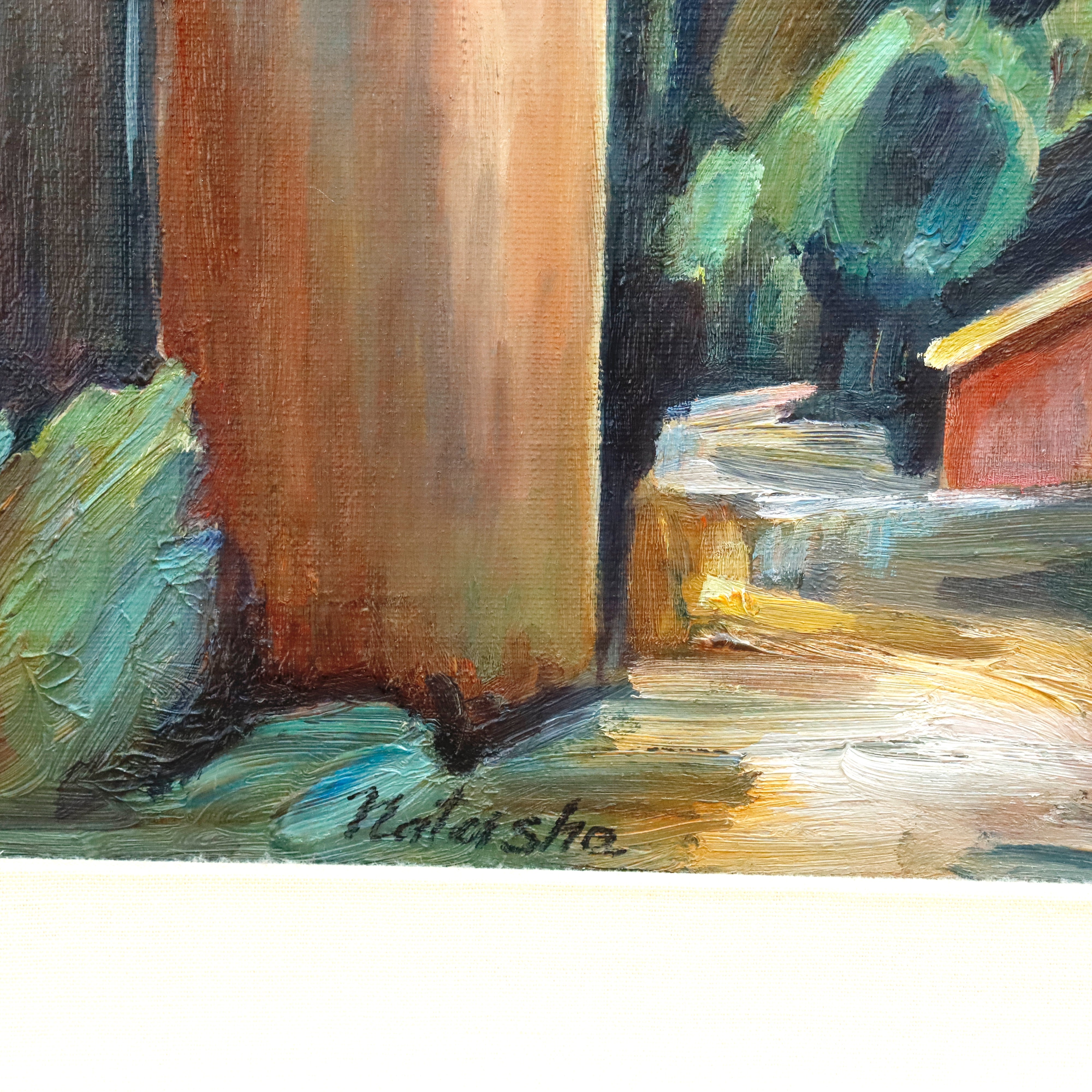 AW908: Natasha Fauvist Landscape Oil onBoard