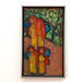 Mid Century Expressionist Oil on Cavas Painting Figures in the Woods | Work of Man