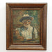 George W. Miller Self Portrait Oil on Board Painting | Work of Man